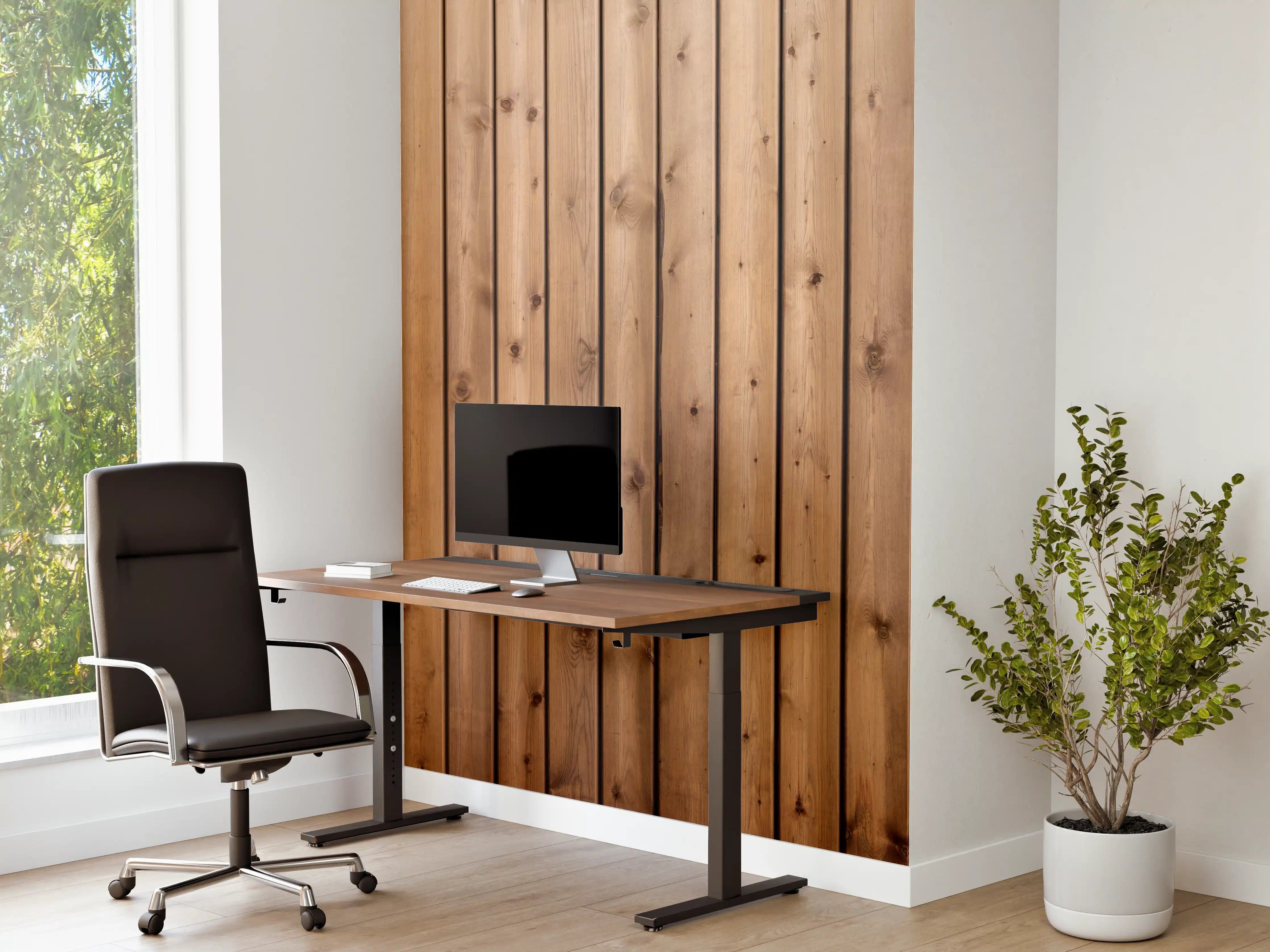 Büro Wandgestaltung - Hochauflösende Holzbrett-Struktur