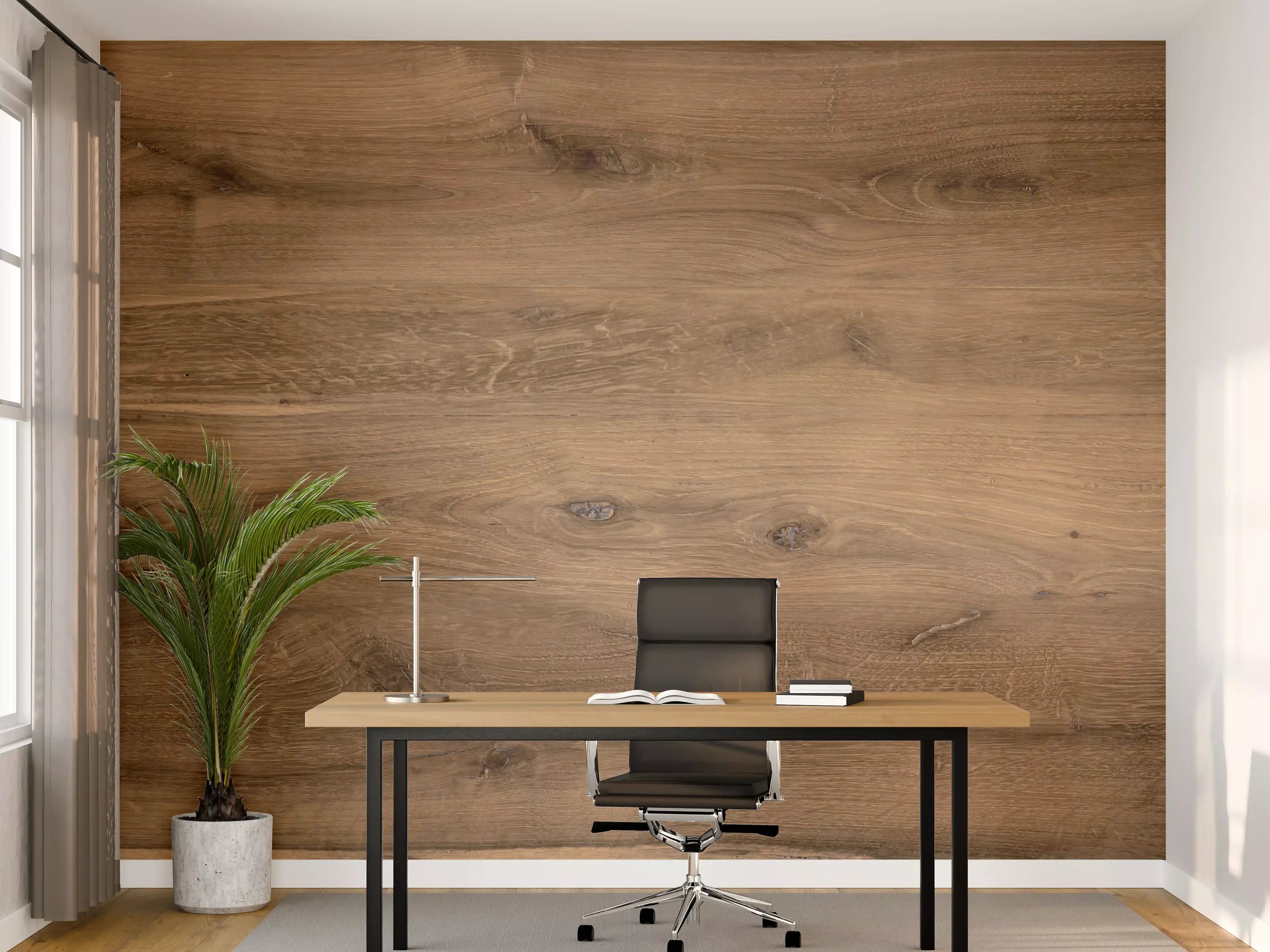 Büro Wandgestaltung - Hölzernes Eichenholz-Brett