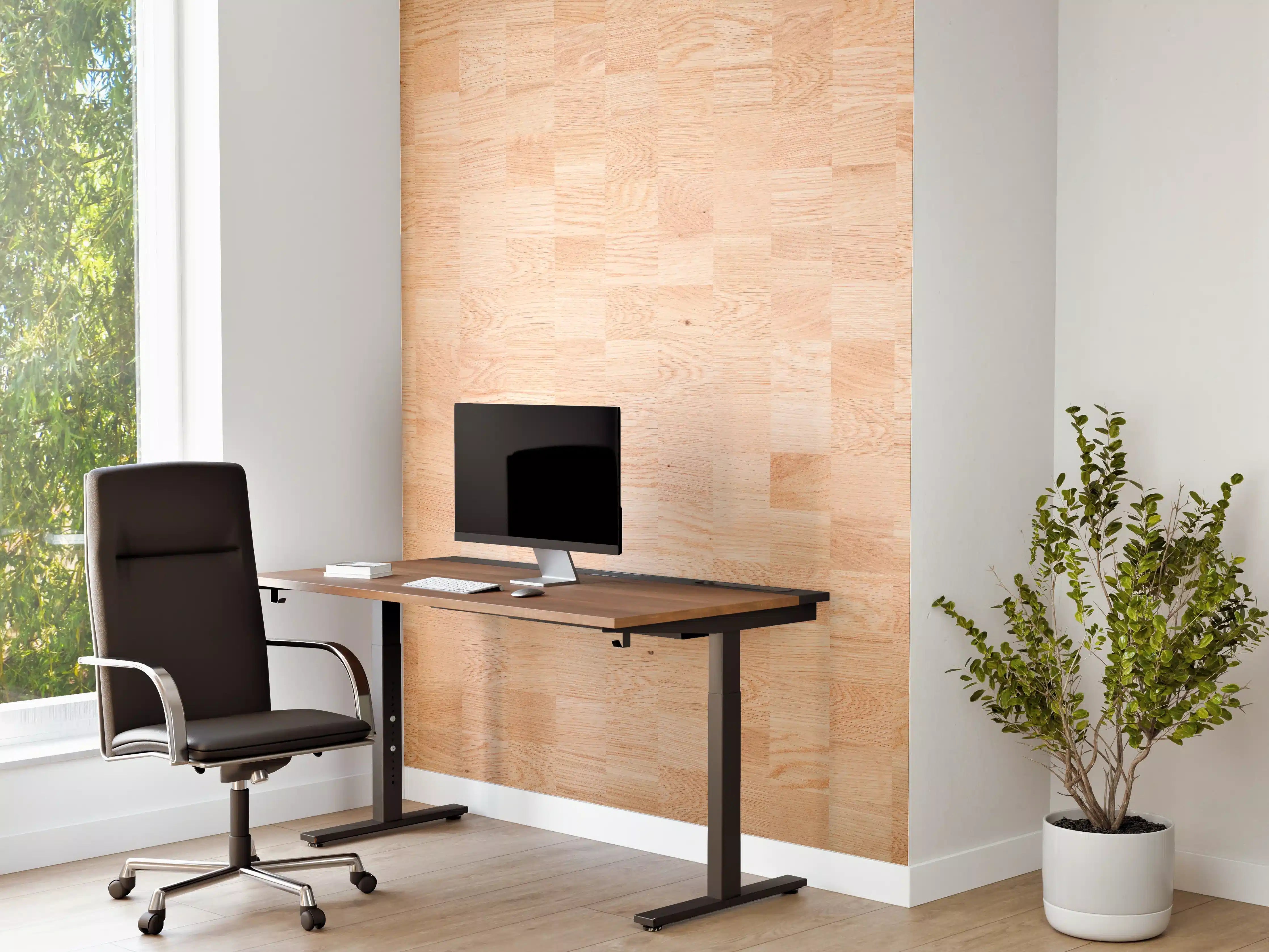 Büro Wandgestaltung - Holztextur aus Eschenholz