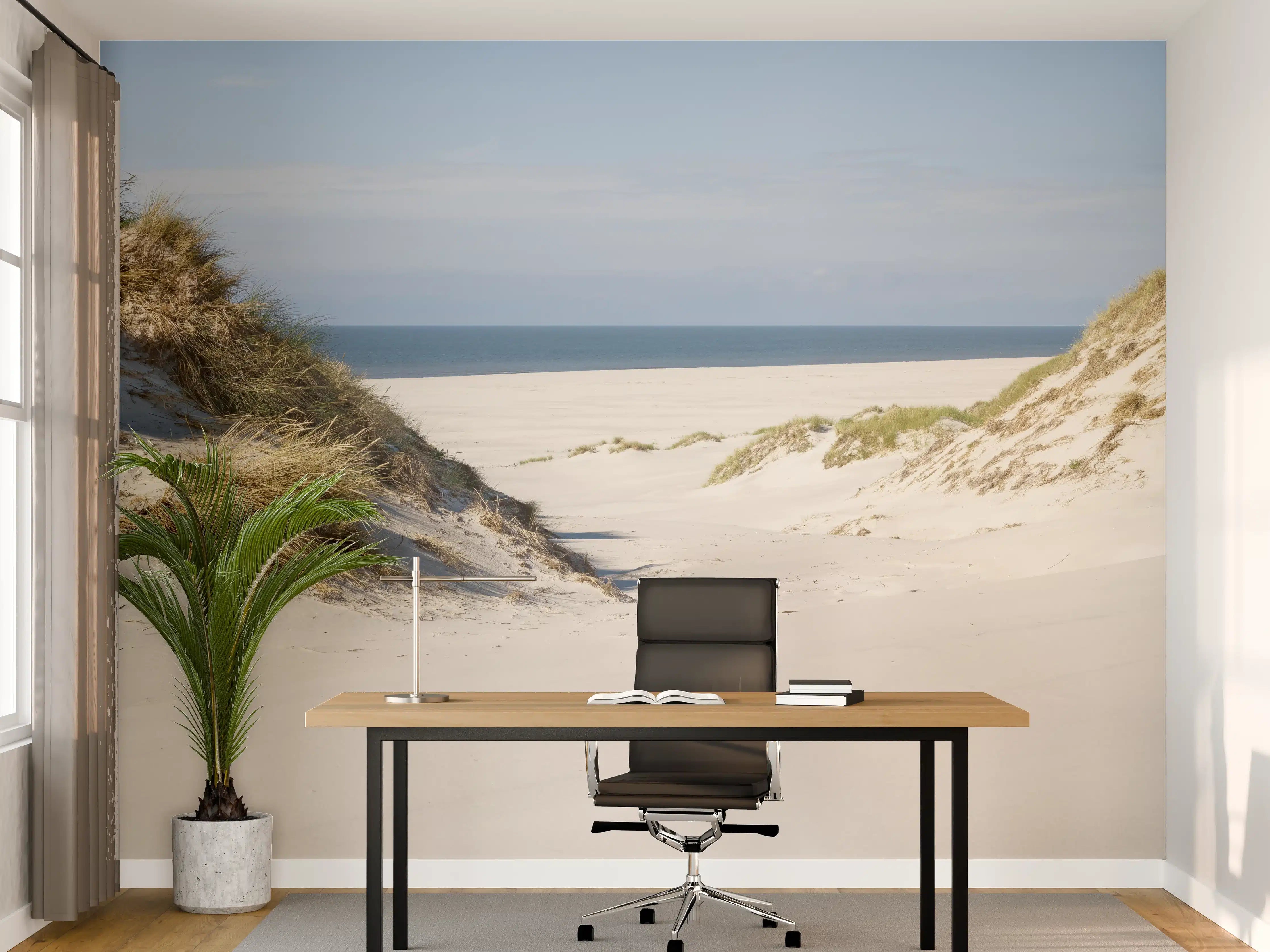 Büro Wandgestaltung - Idyllische Sanddüne am Meer
