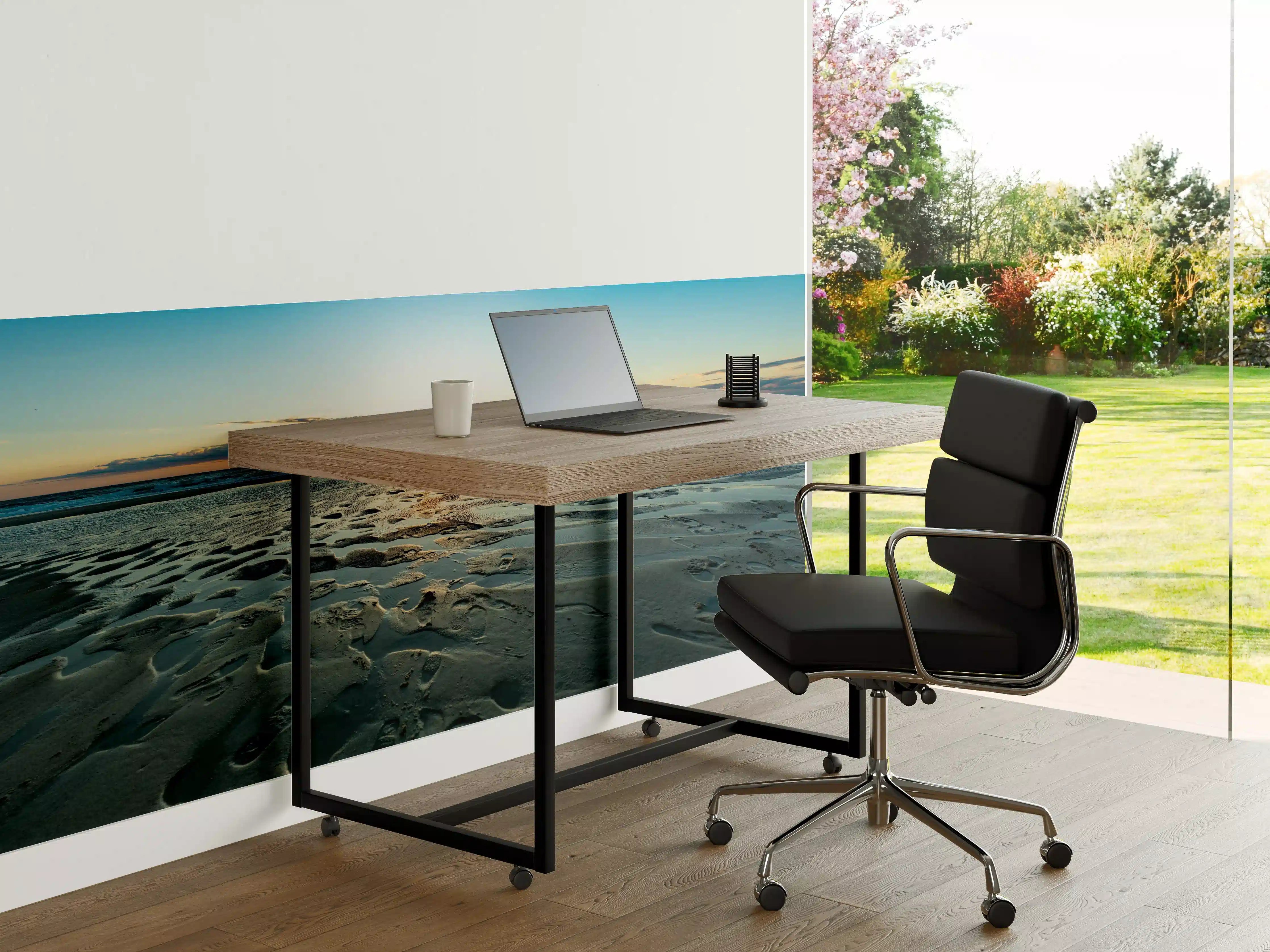 Büro Wandgestaltung - Idyllische Strandlandschaft bei Sonnenuntergang