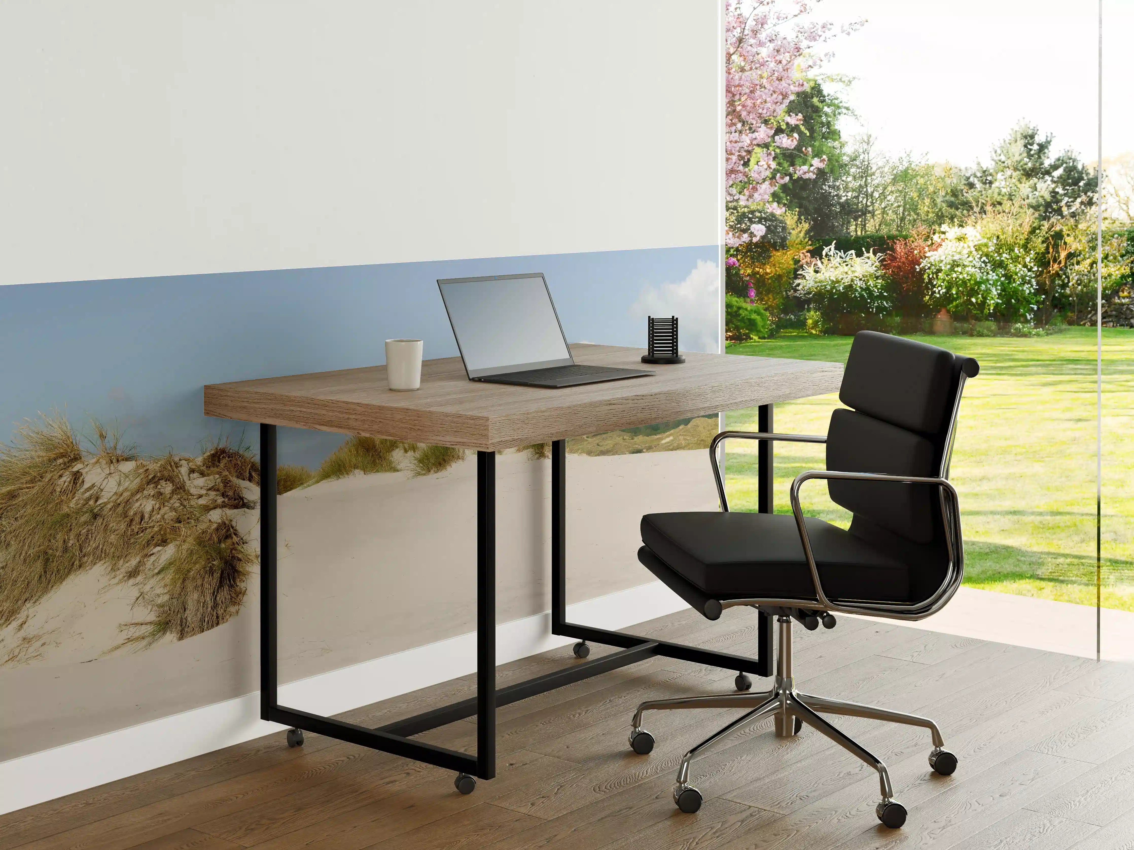 Büro Wandgestaltung - Idyllische Strandlandschaft mit Leuchtturm
