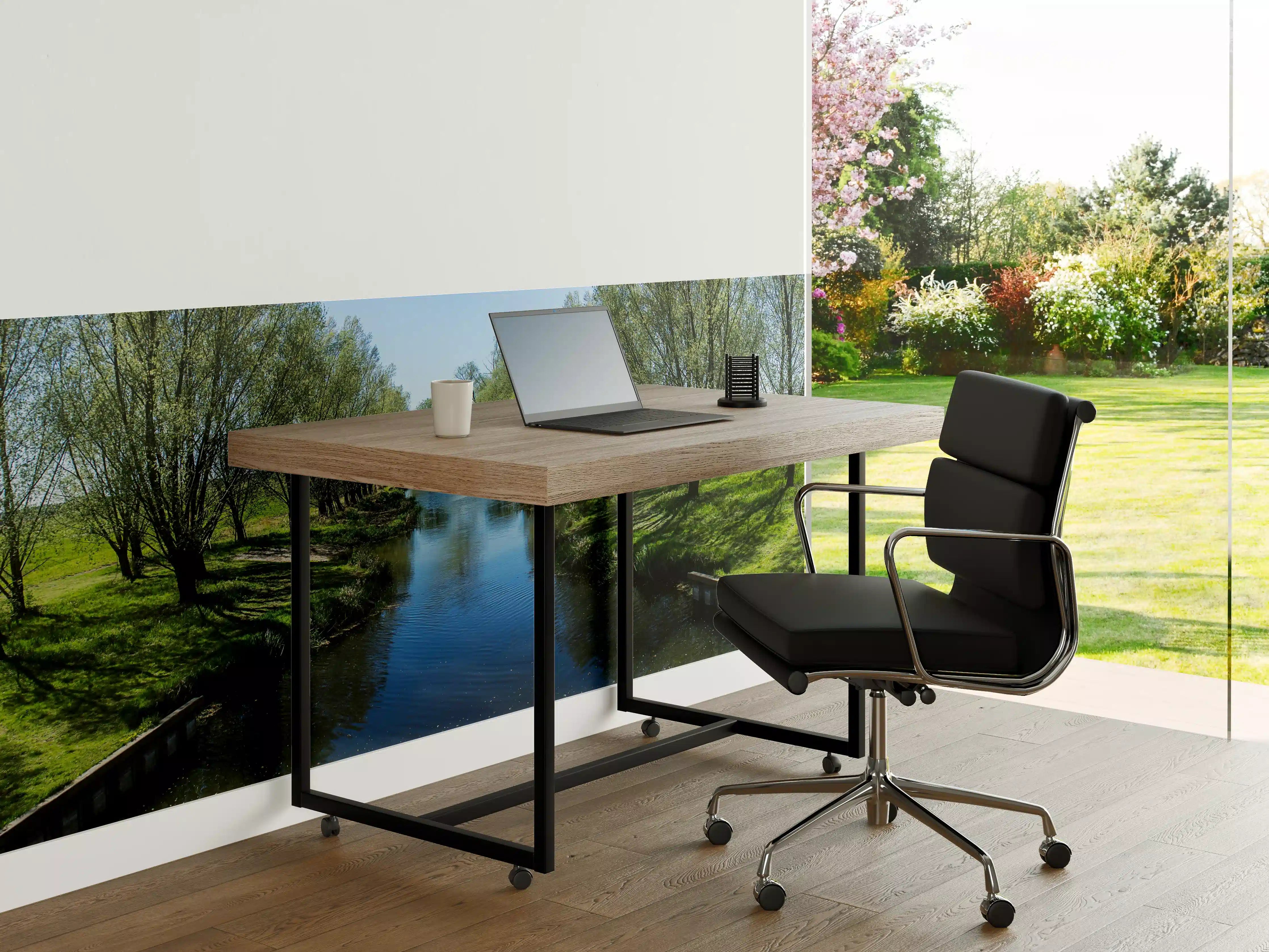 Büro Wandgestaltung - Idyllischer Fluss in Sachsen-Anhalt