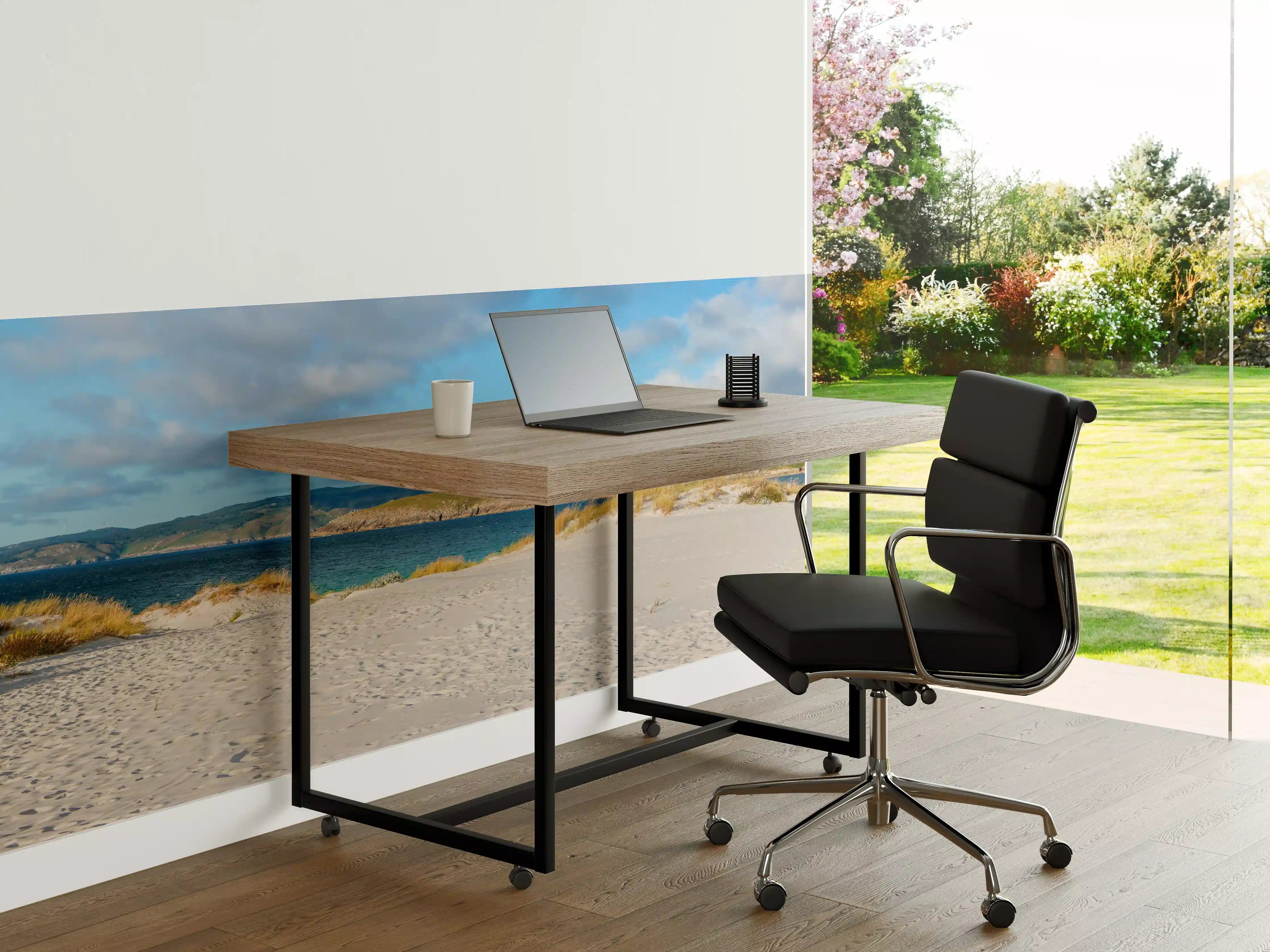 Büro Wandgestaltung - Idyllischer Strand mit sanften Sanddünen