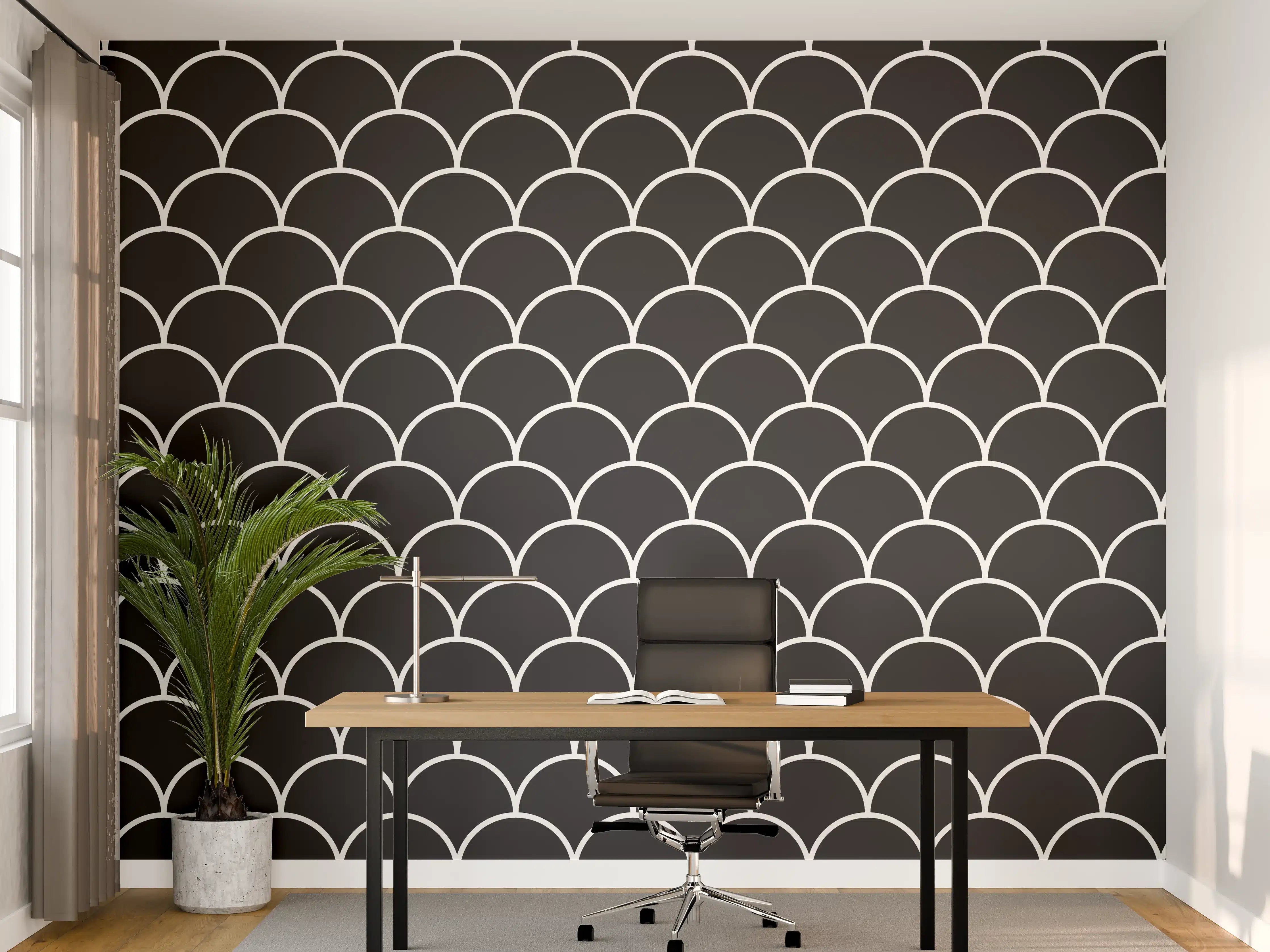 Büro Wandgestaltung - Imperfekte Eleganz - Carbone Dekor