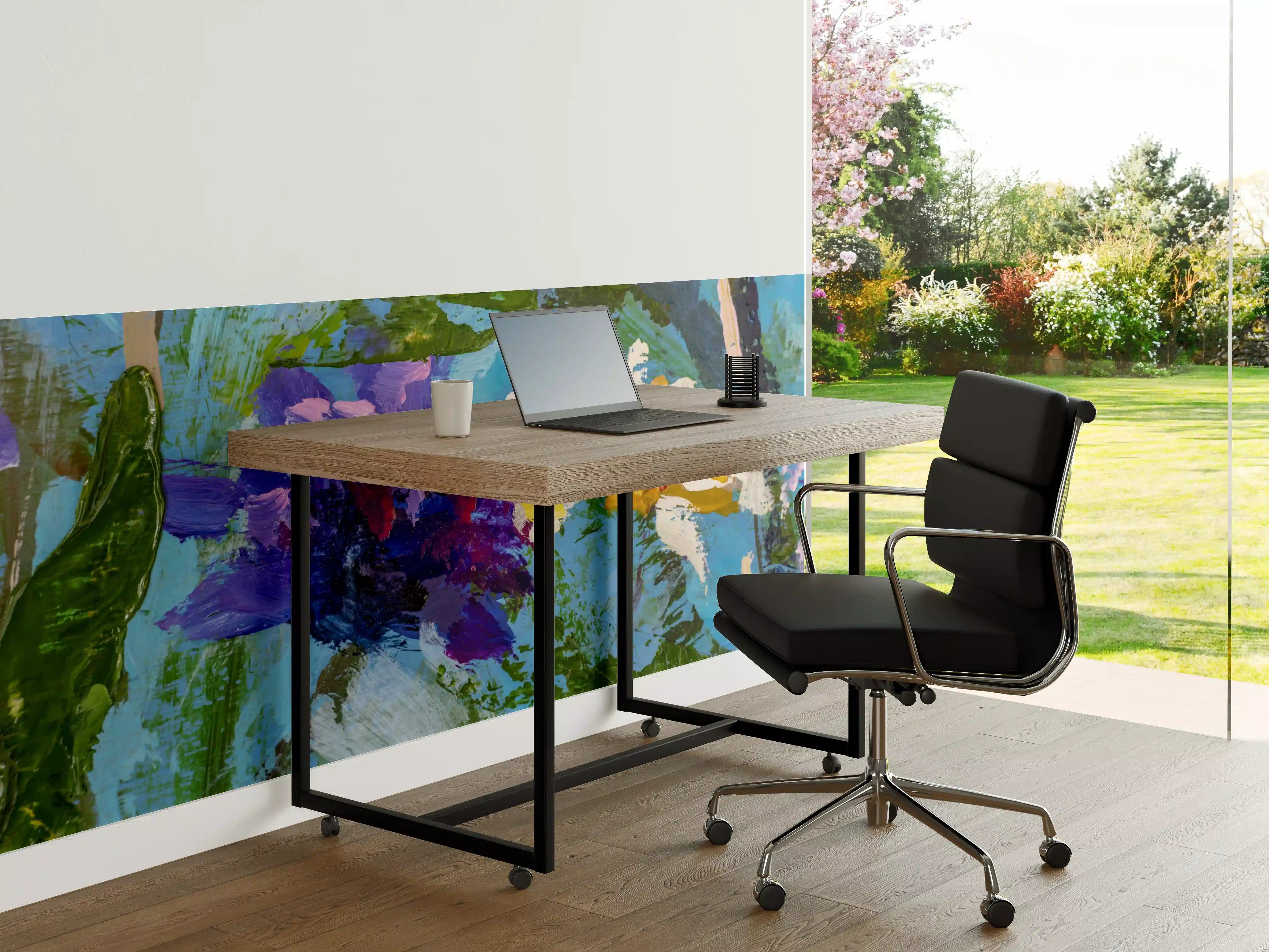 Büro Wandgestaltung - Impressionistisches Blumen Gemälde