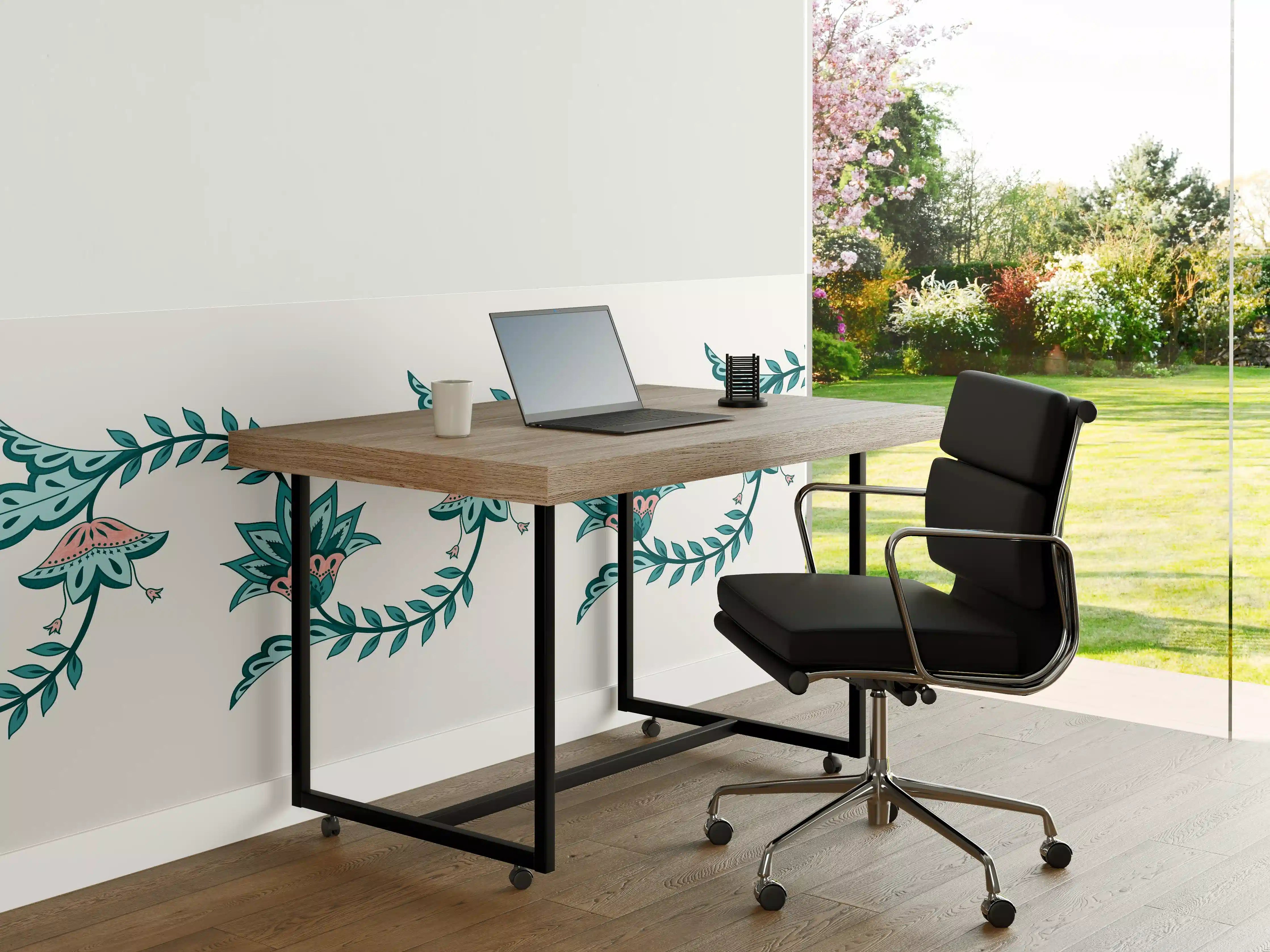 Büro Wandgestaltung - Indisches Paisley Batik Muster