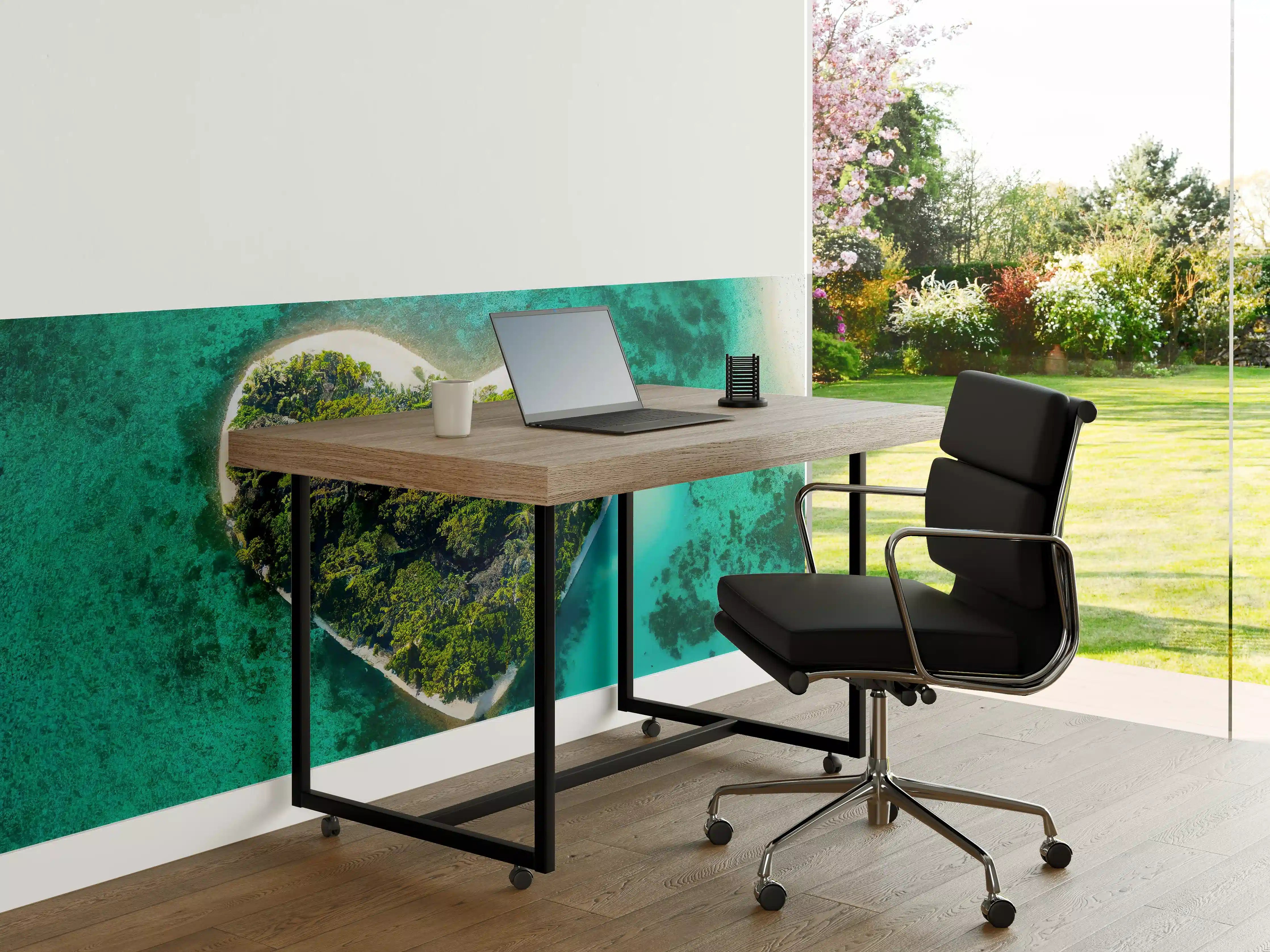 Büro Wandgestaltung - Insel in Herzform