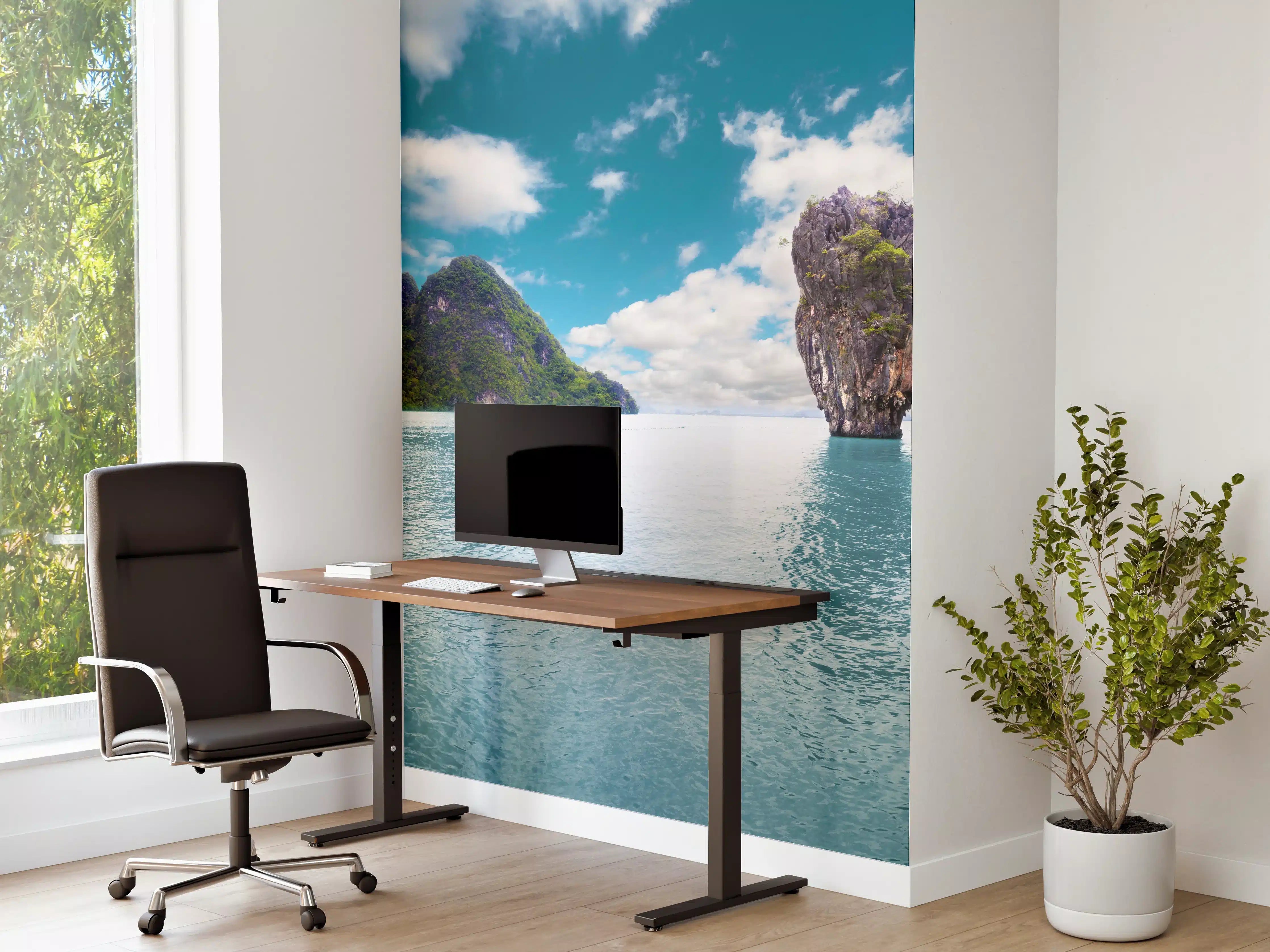 Büro Wandgestaltung - Insellandschaft in Thailand