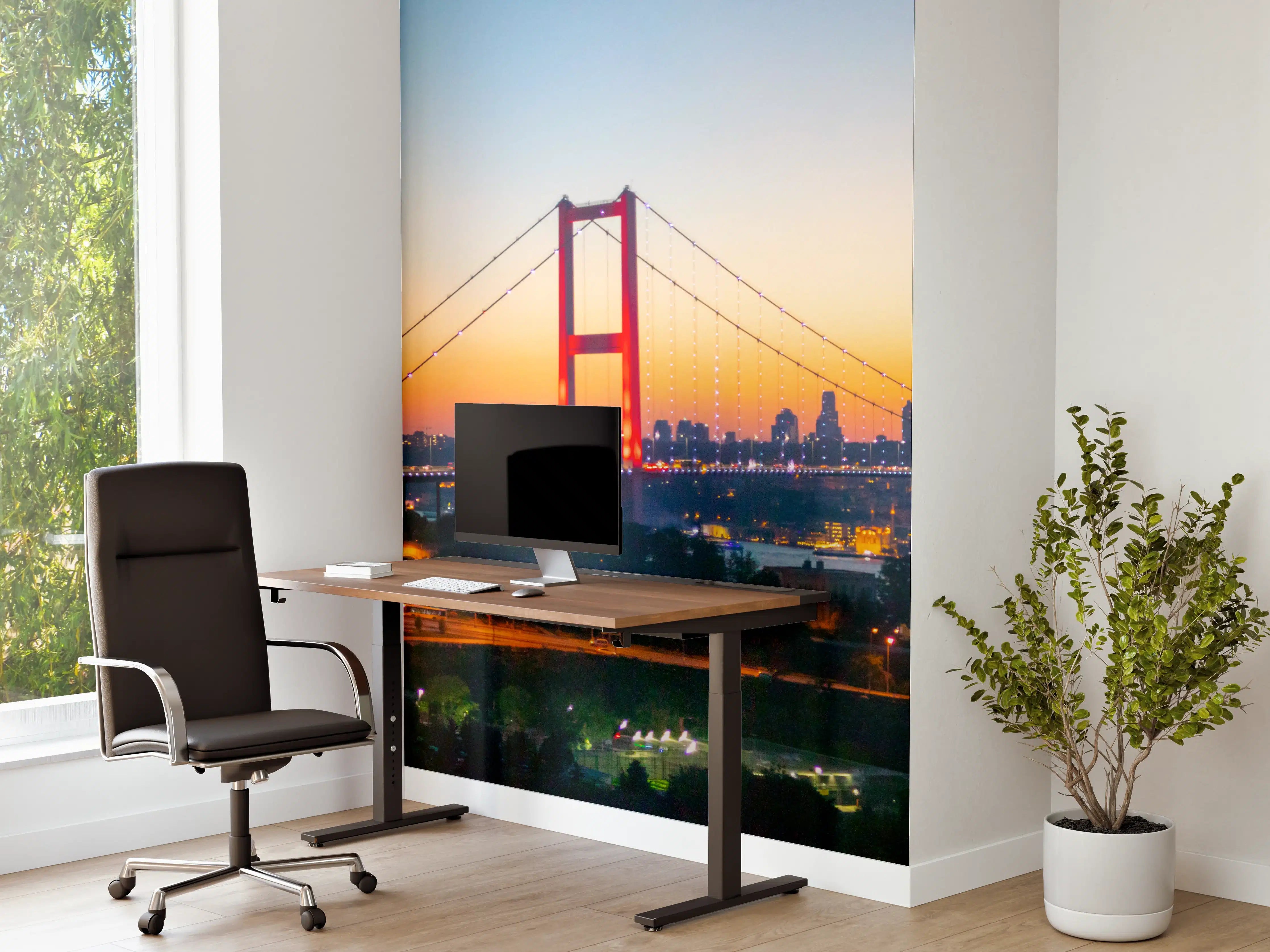 Büro Wandgestaltung - Istanbul Skyline Sonnenuntergang