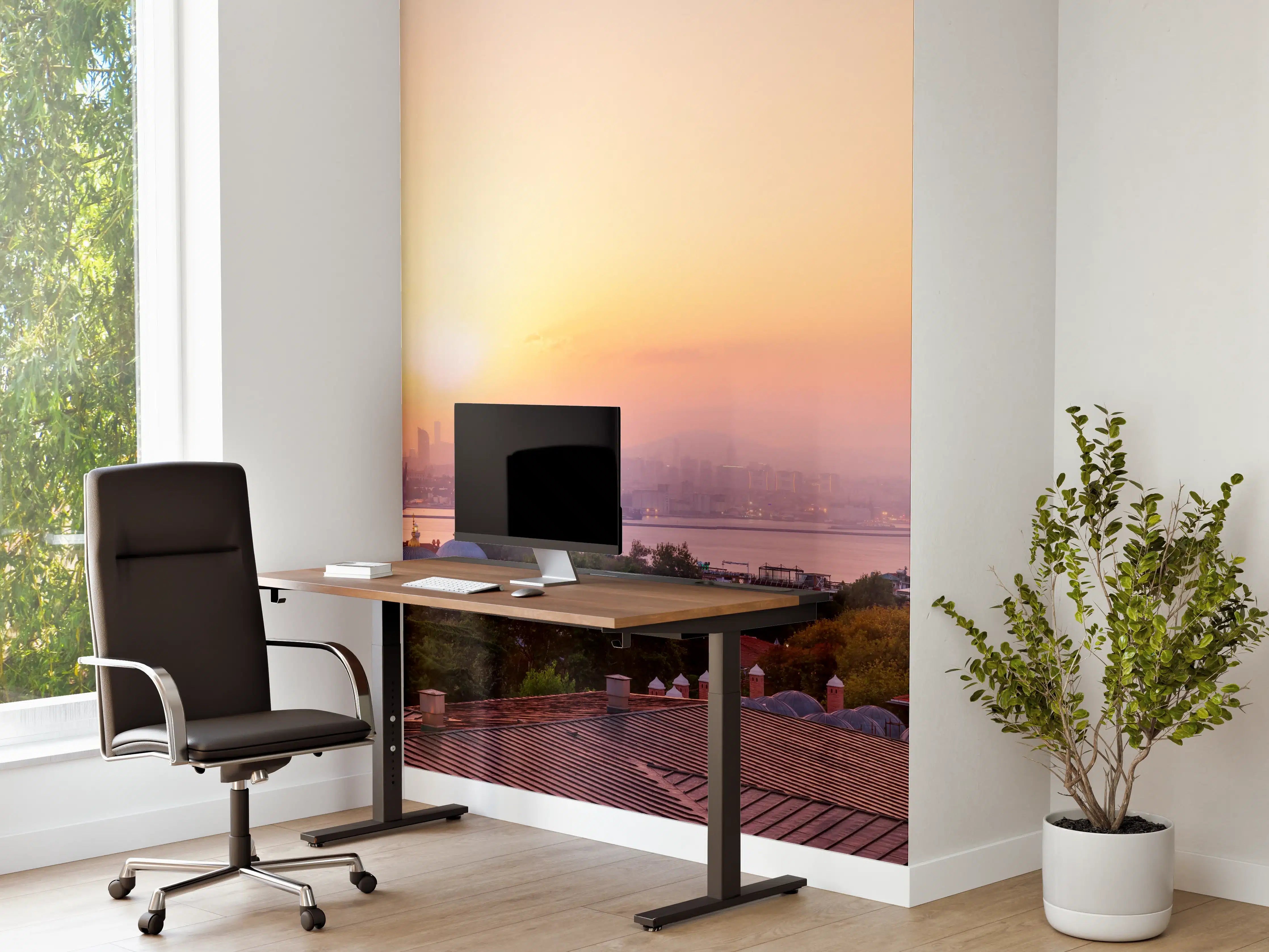 Büro Wandgestaltung - Istanbul Skyline bei Sonnenuntergang