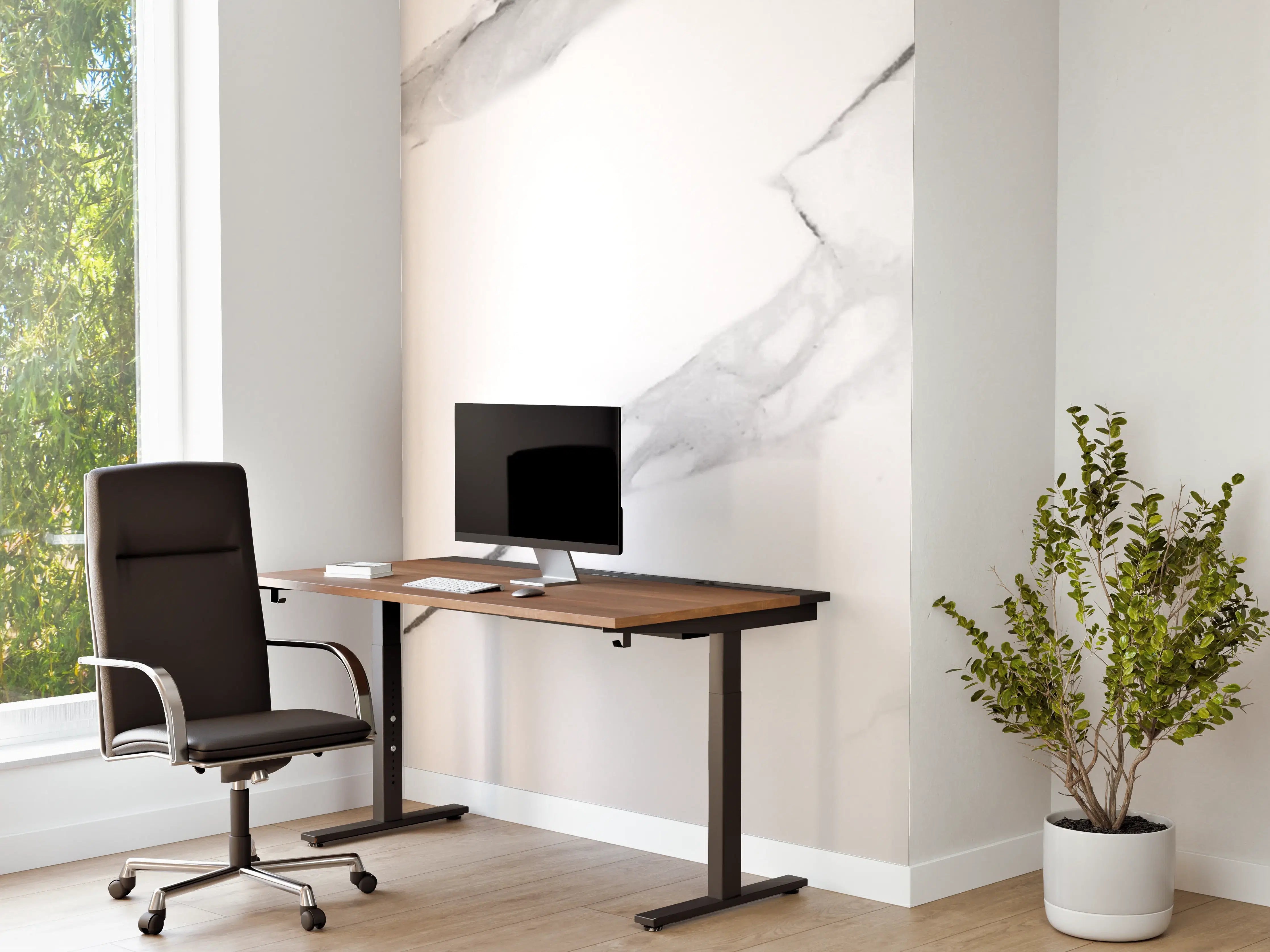 Büro Wandgestaltung - Italienischer Statuario Marmor