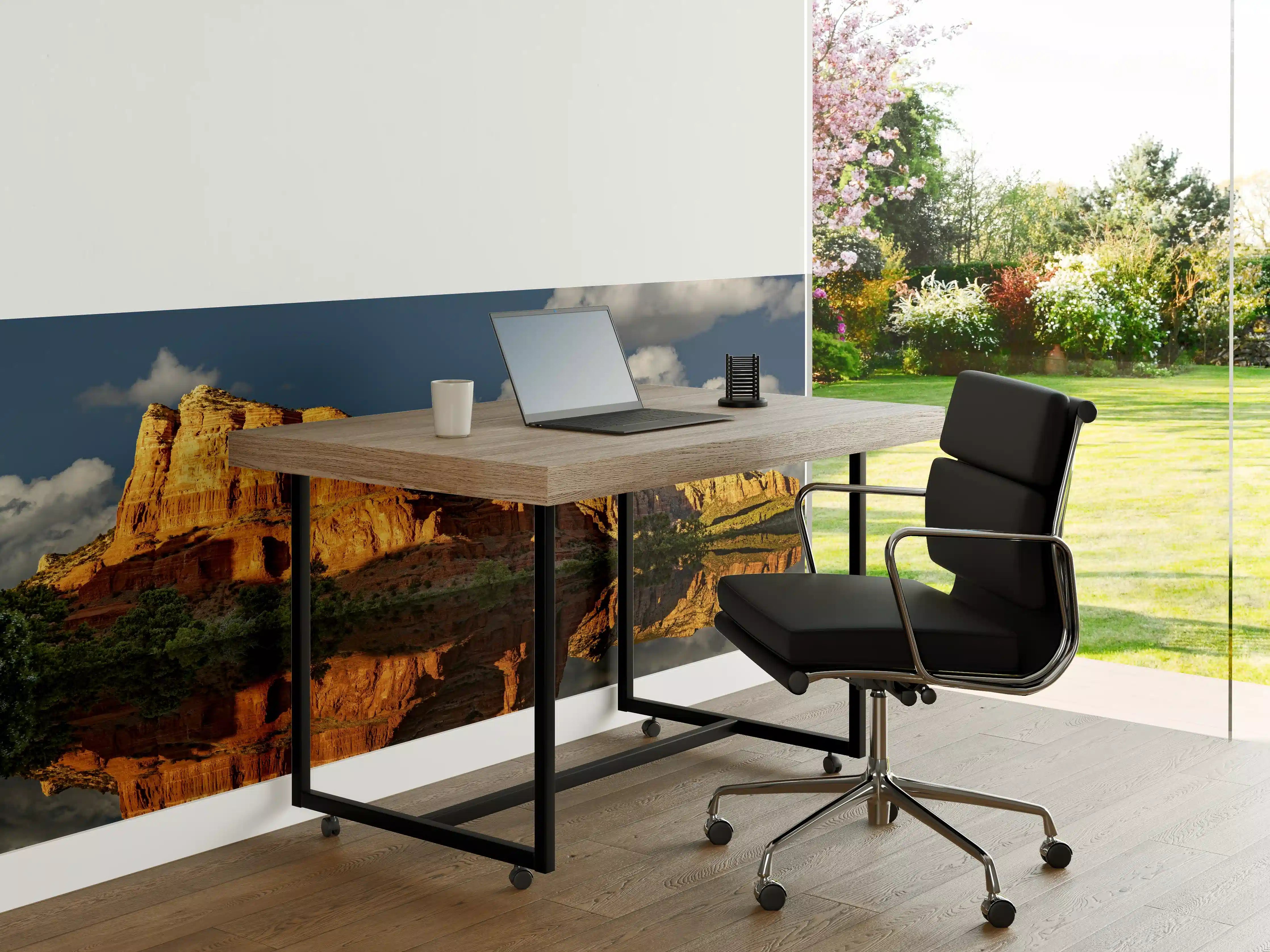 Büro Wandgestaltung - Jack's Canyon mit Wasser Reflektion