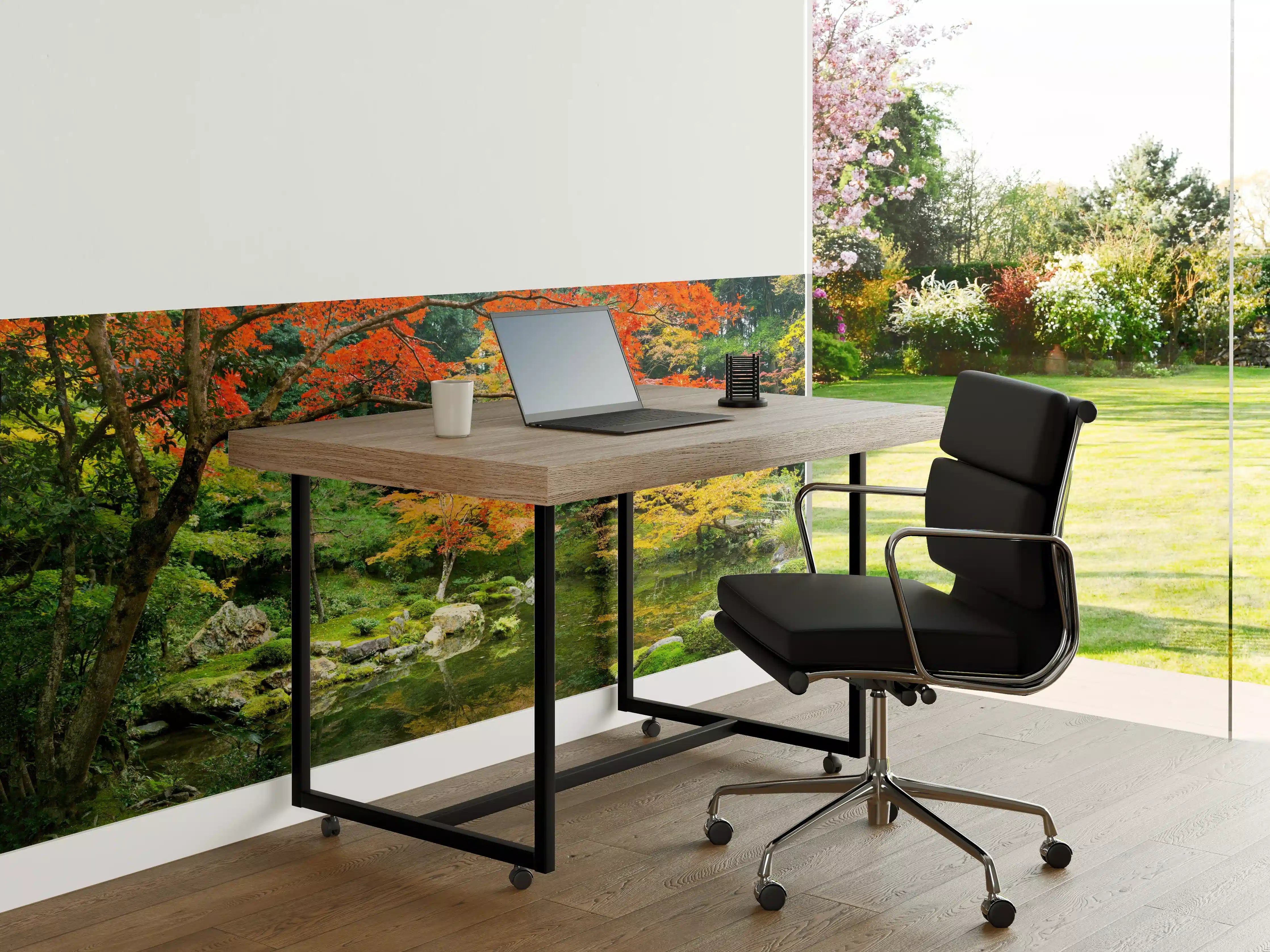 Büro Wandgestaltung - Japanischer Garten im Herbst