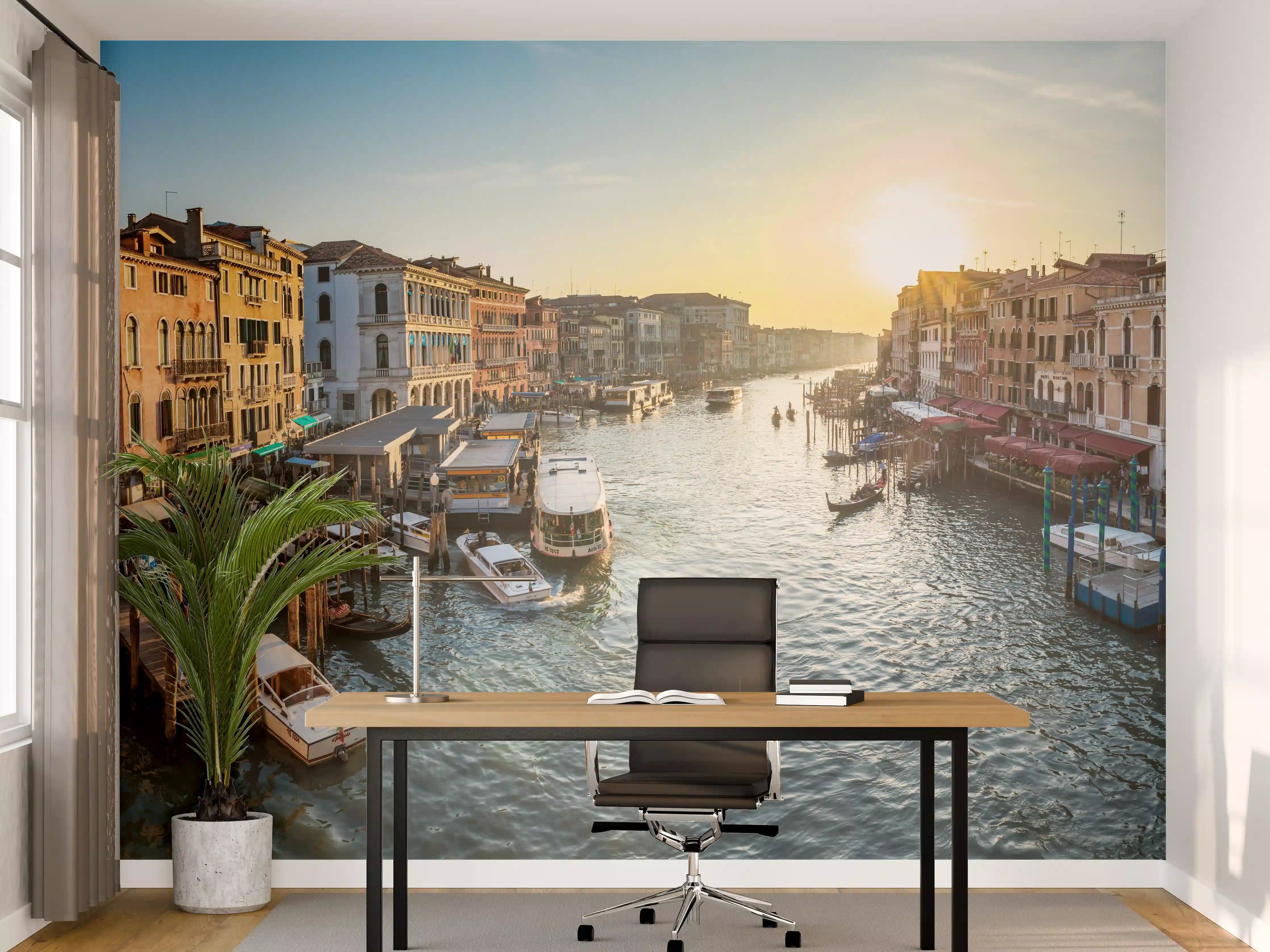 Büro Wandgestaltung - Kanäle von Venedig - Italien