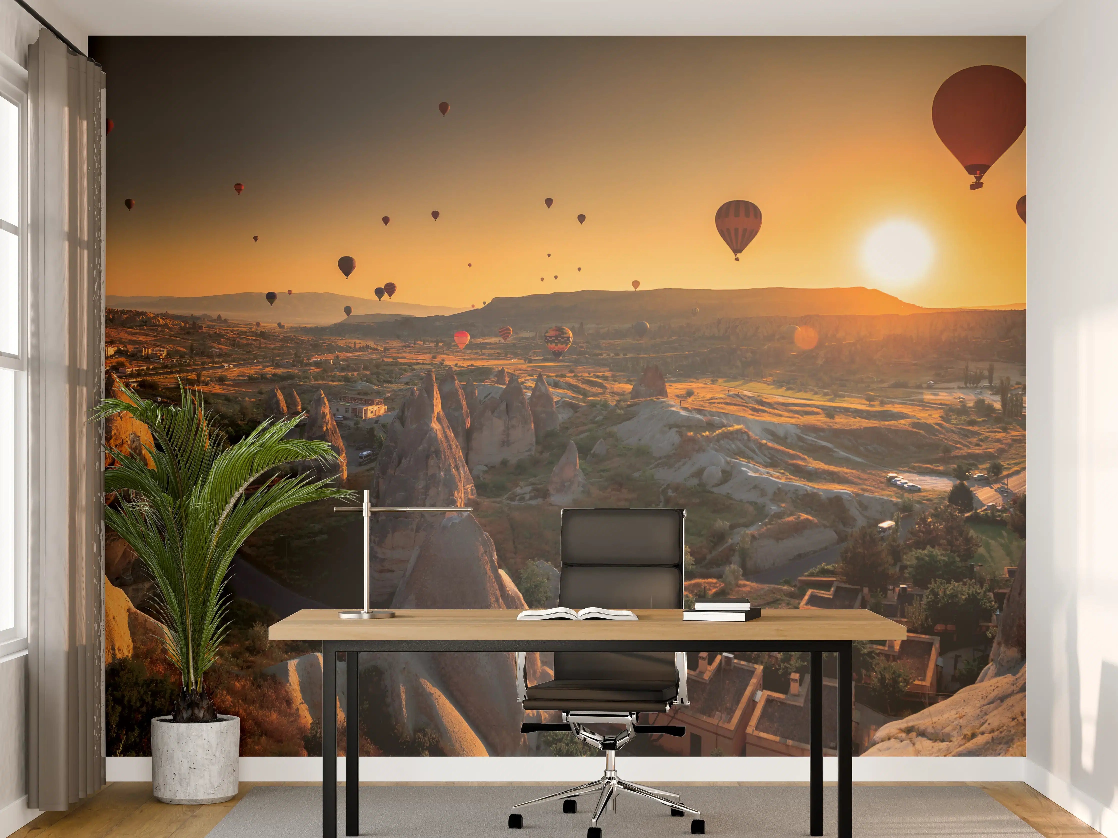 Büro Wandgestaltung - Kappadokien Tal bei Sonnenaufgang