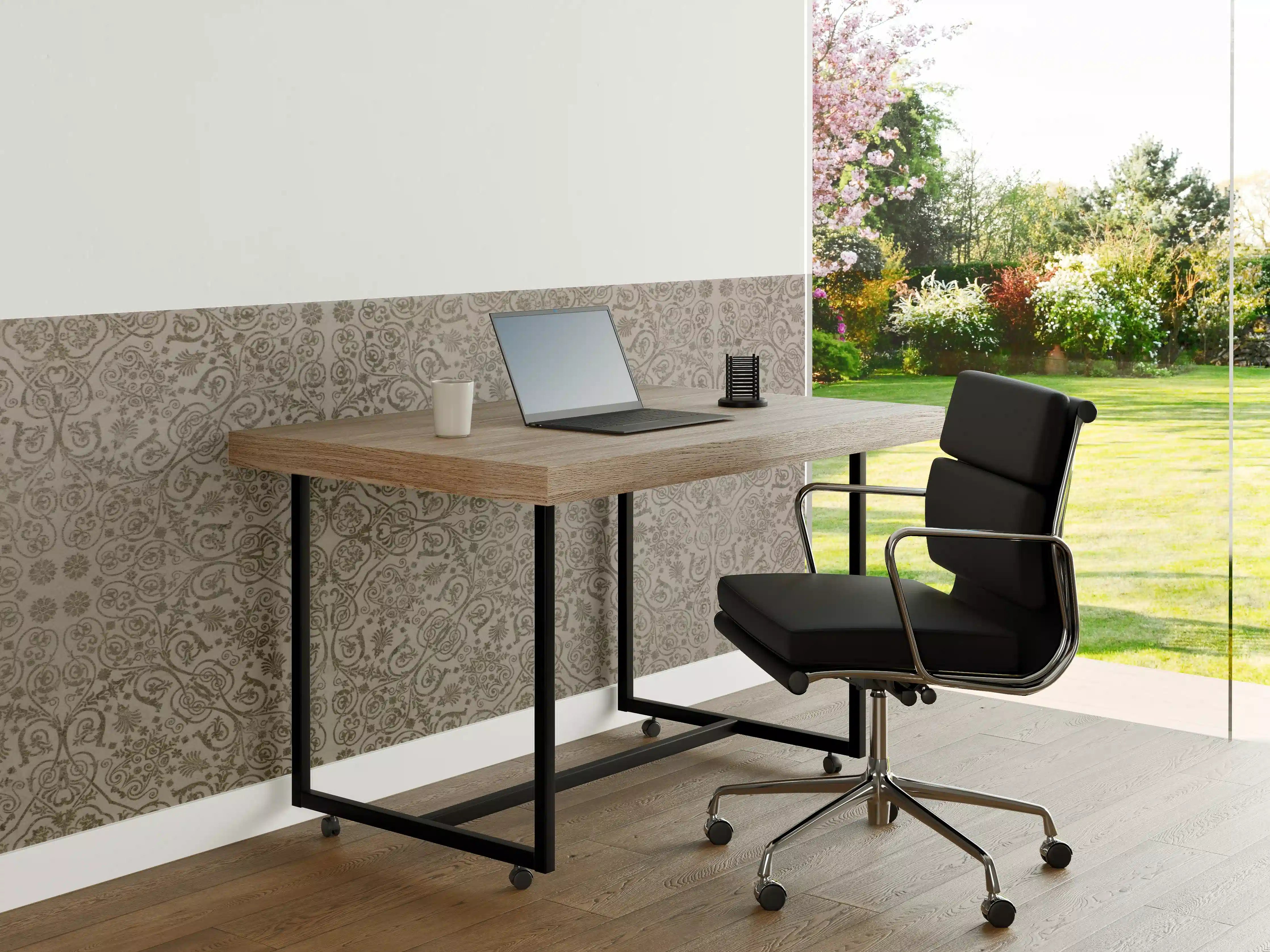 Büro Wandgestaltung - Keramikfliese mit abstraktem Mosaik-Blumenmuster