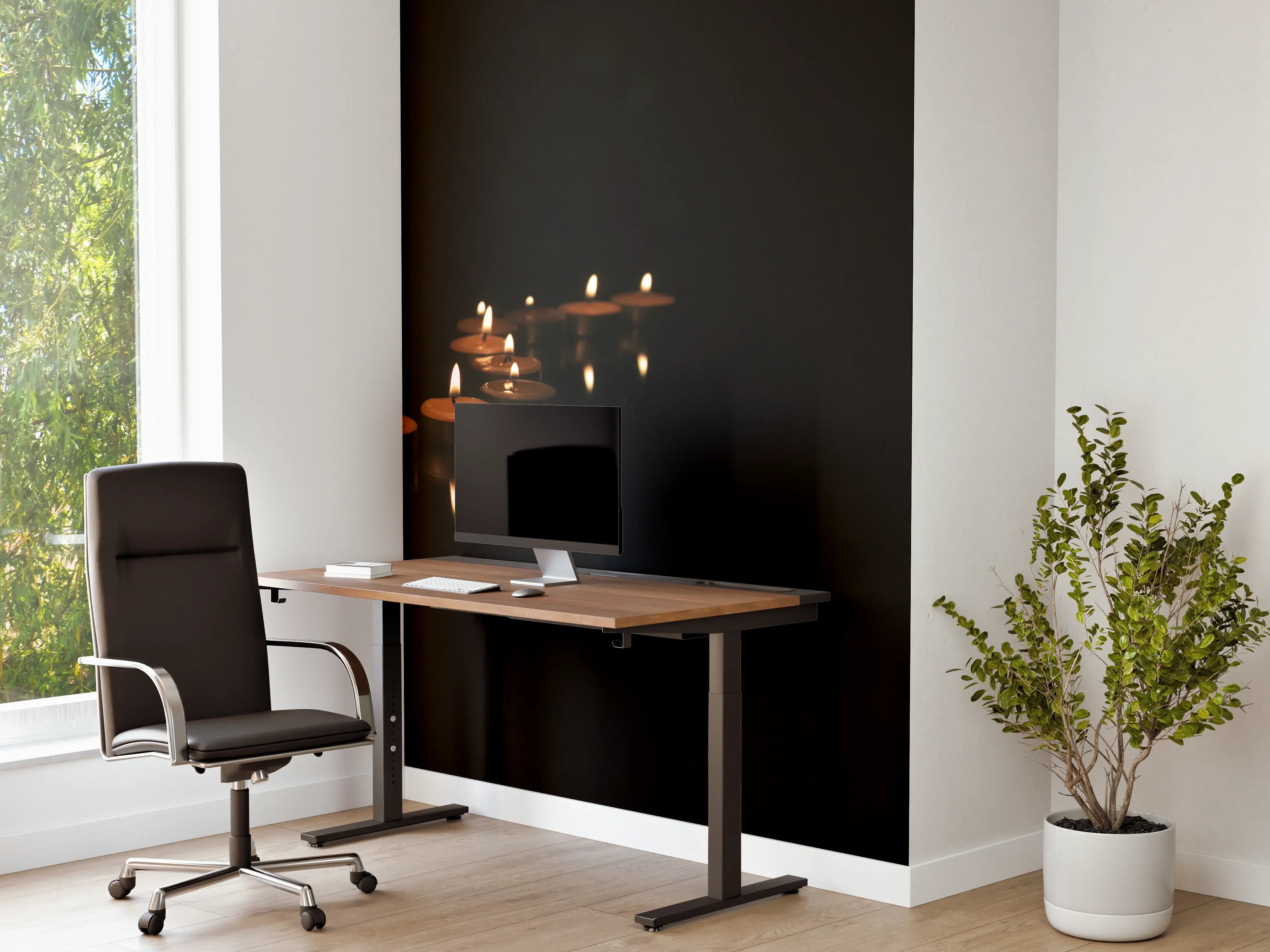 Büro Wandgestaltung - Kerzen - Gedenkstätte