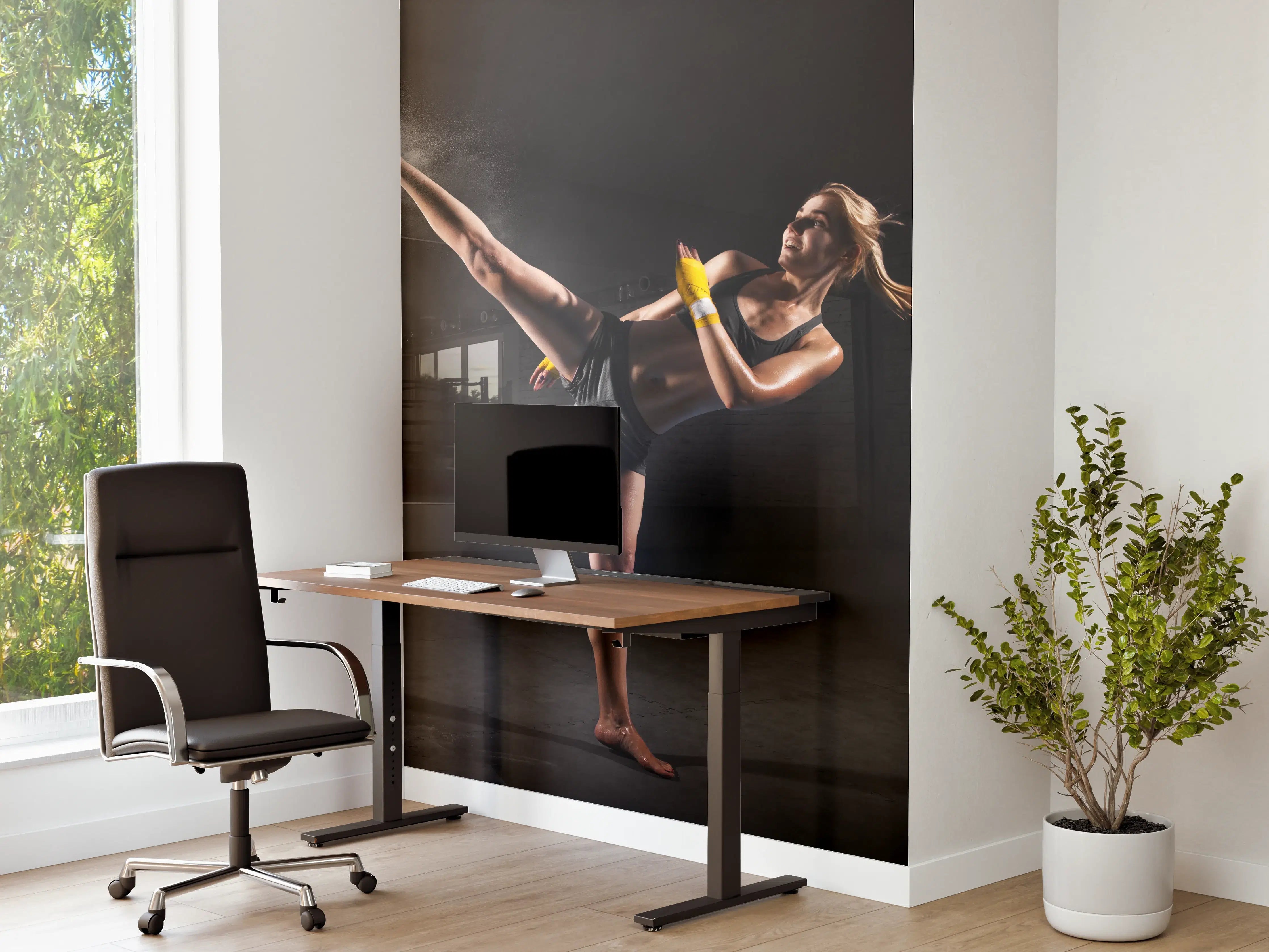 Büro Wandgestaltung - Kickboxen Sport