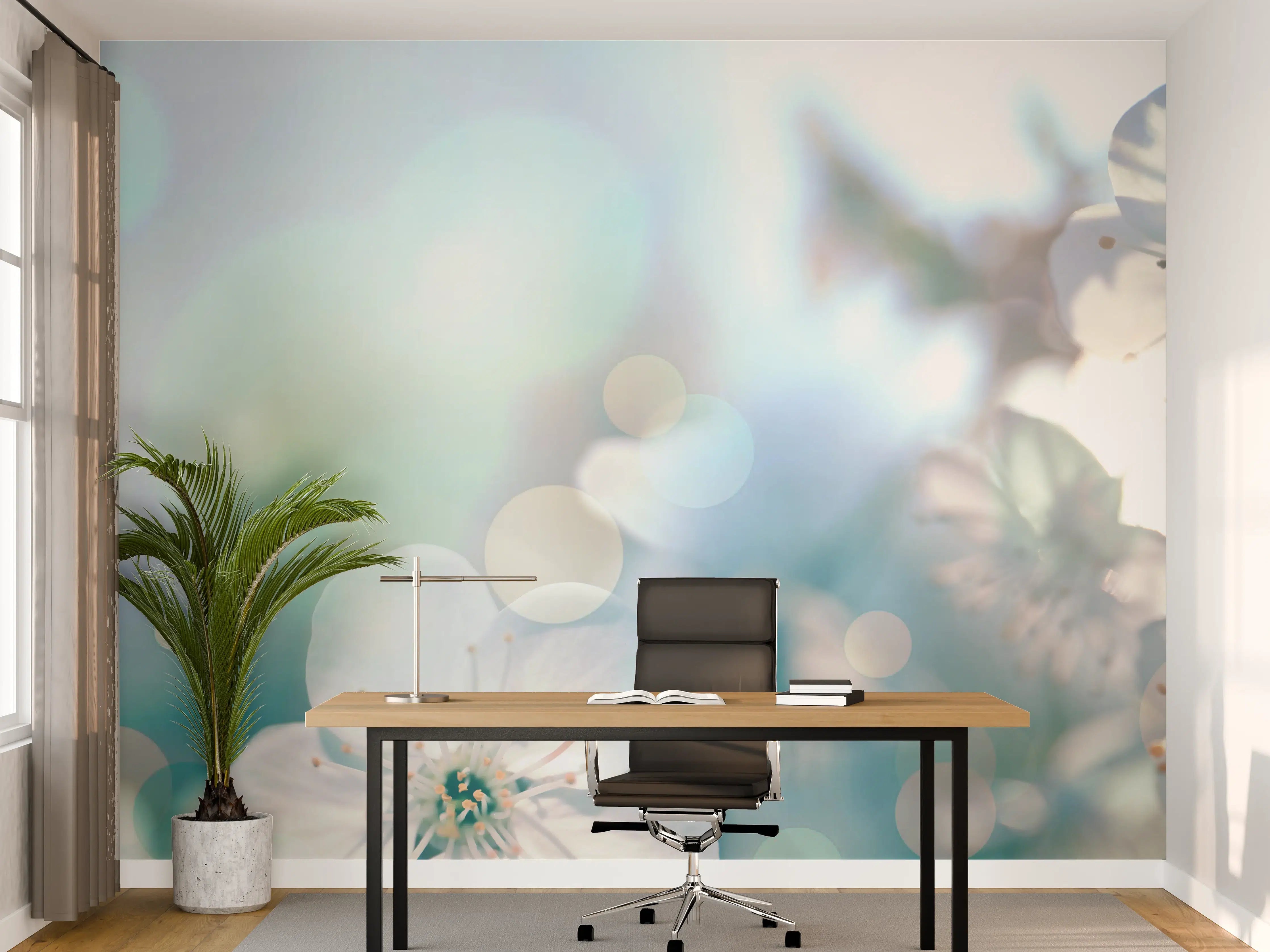 Büro Wandgestaltung - Kirchbaum Frühlings-Blüten