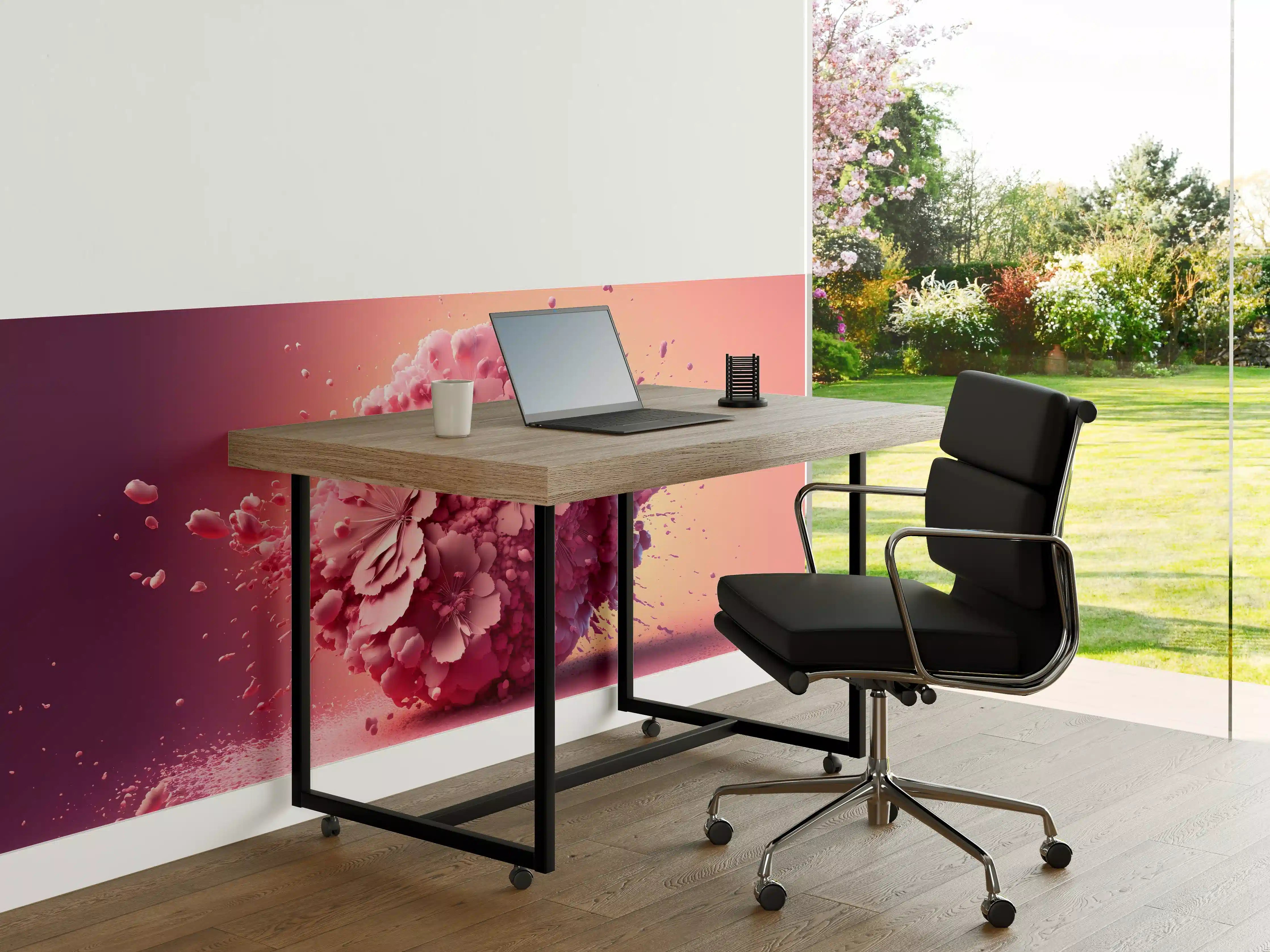 Büro Wandgestaltung - Kirschblüten Explosion Rosa