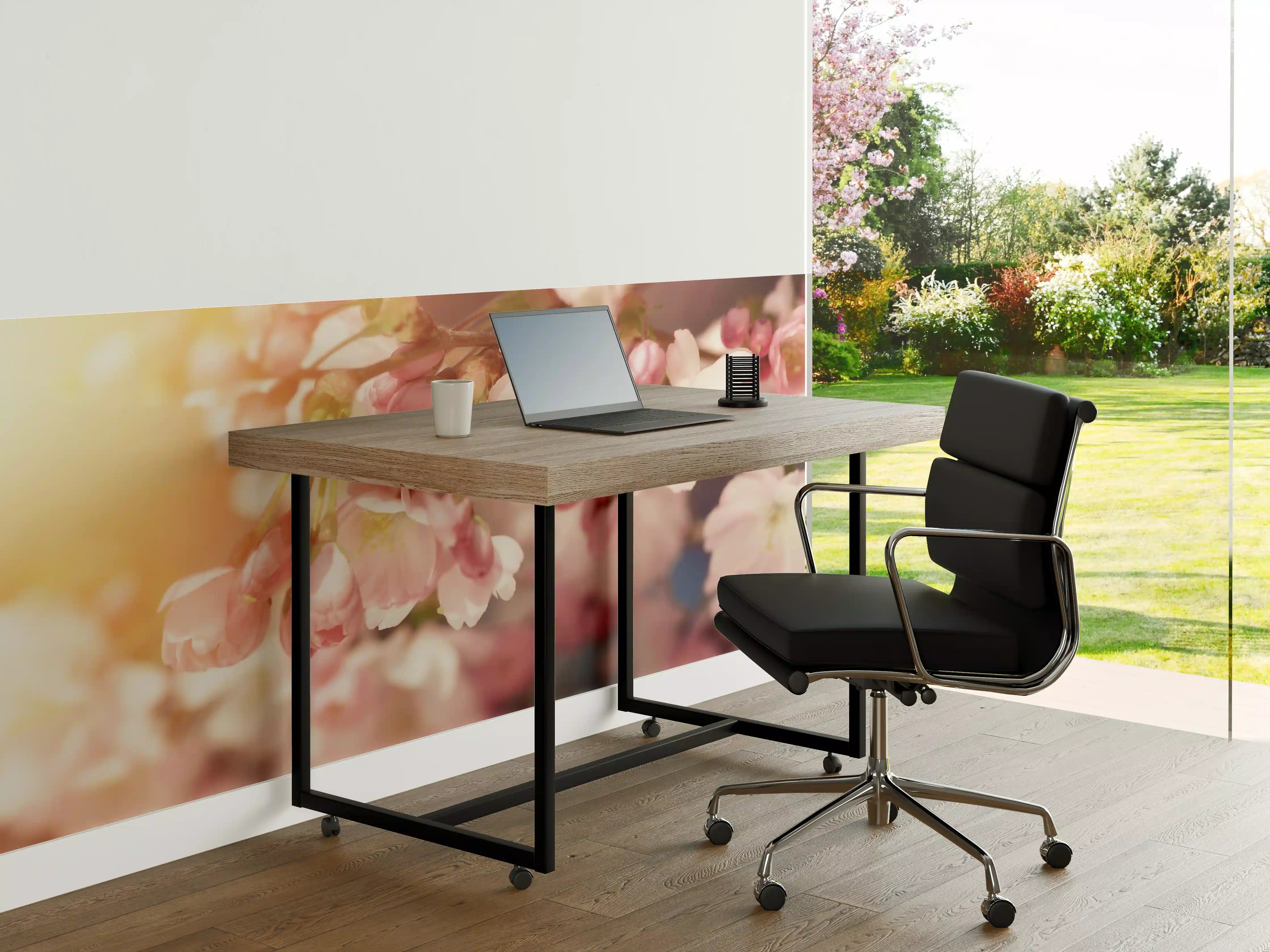 Büro Wandgestaltung - Kirschblüten im Sonnenlicht