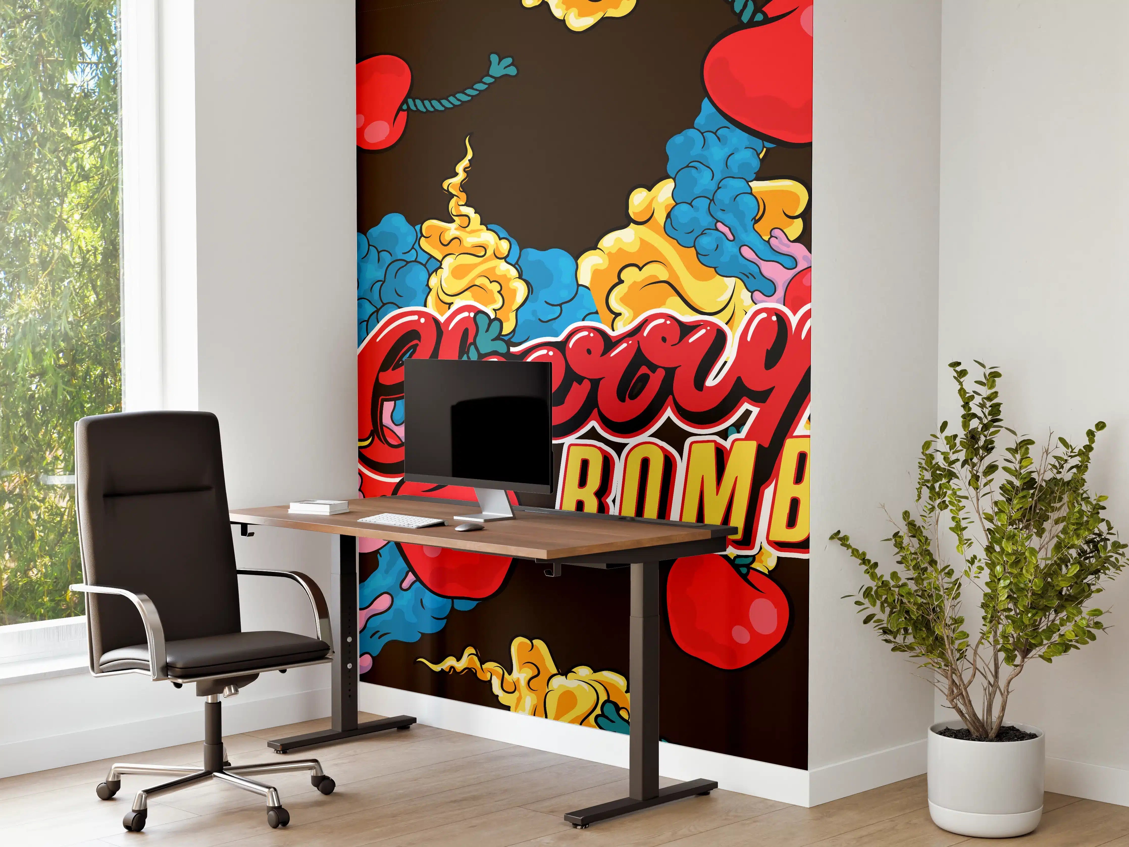 Büro Wandgestaltung - Kirschbombe Graphik
