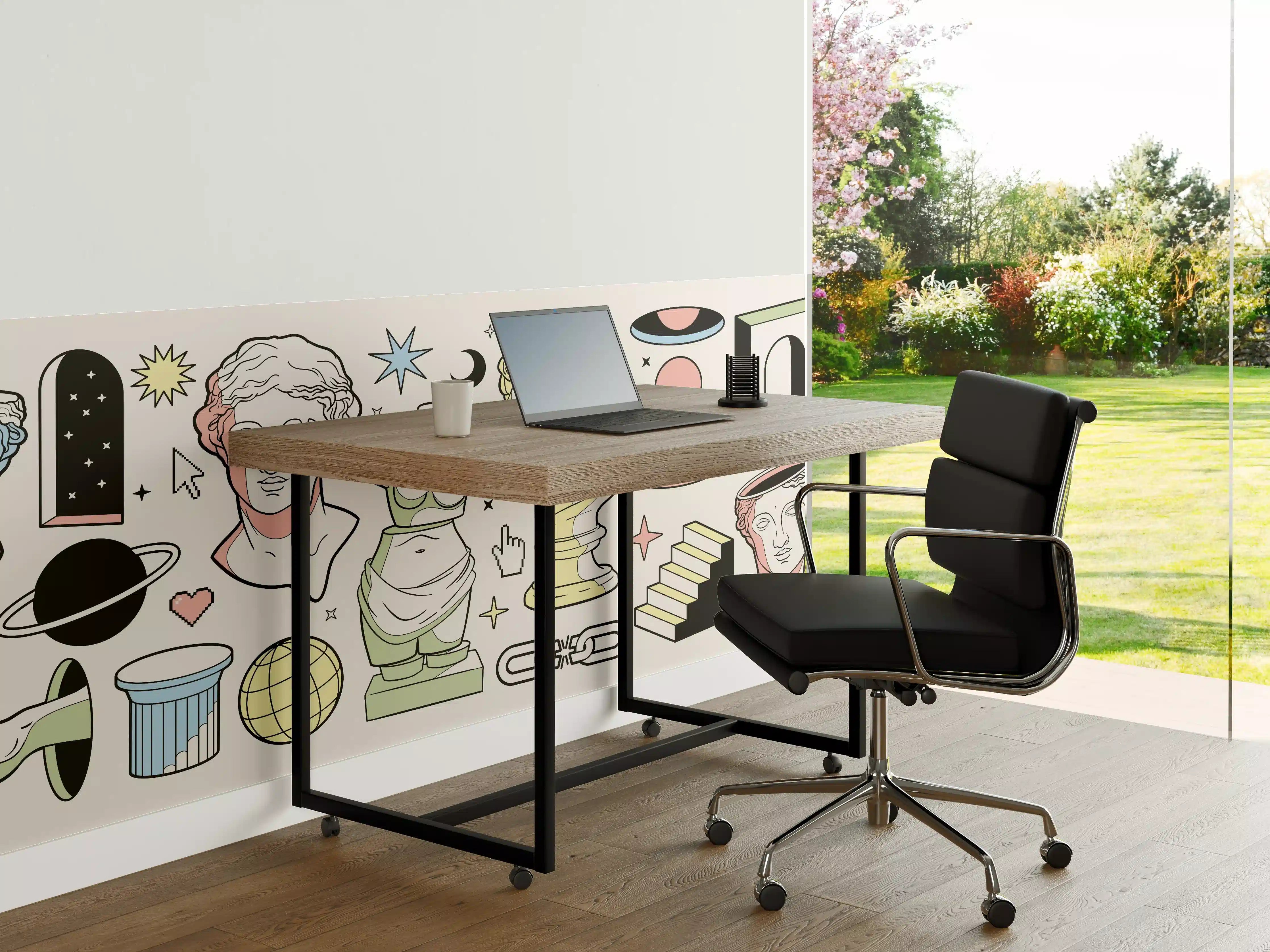 Büro Wandgestaltung - Klassik-Inspirierte Illustrationsreihe