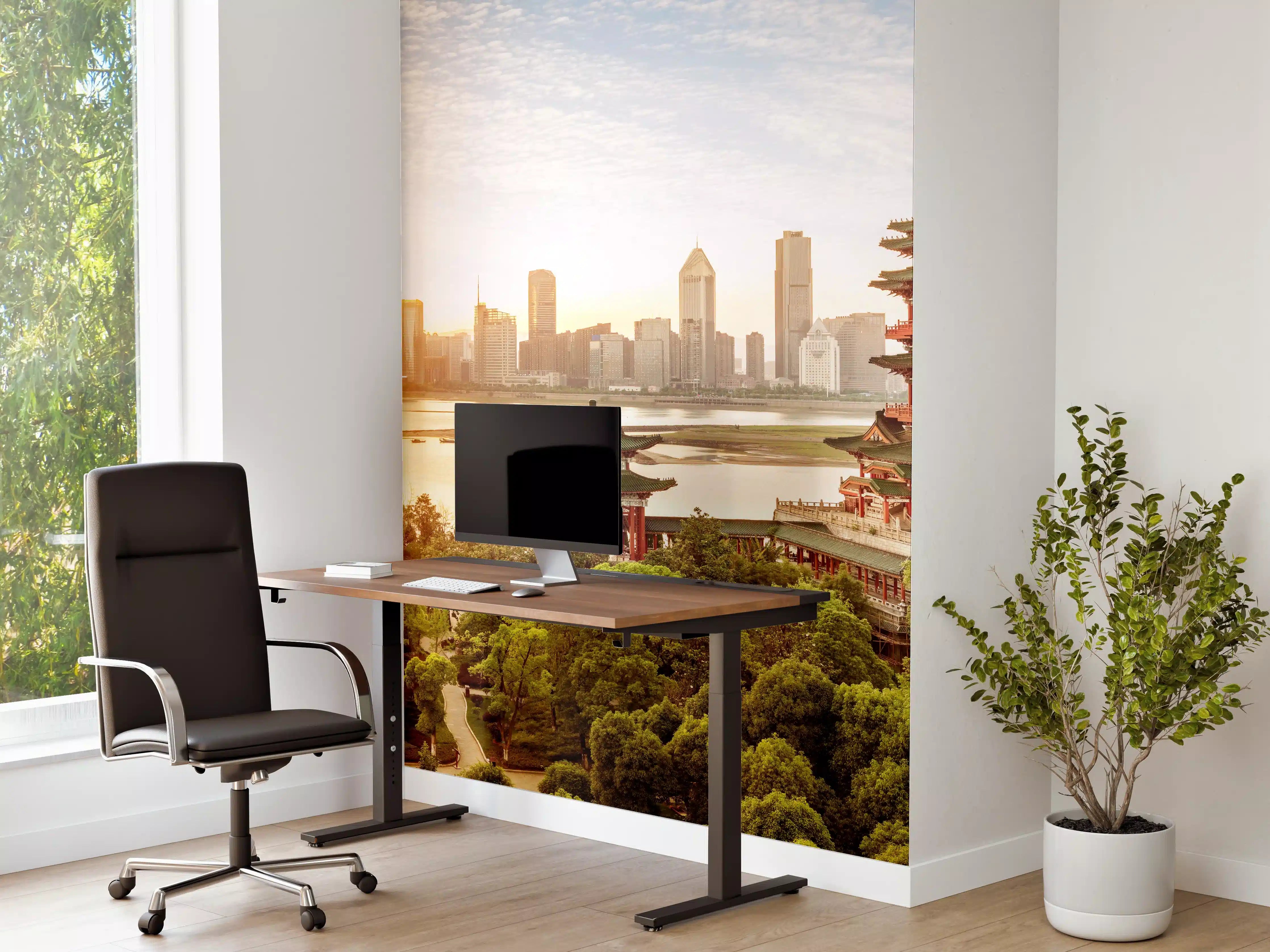 Büro Wandgestaltung - Klassische chinesische Architektur
