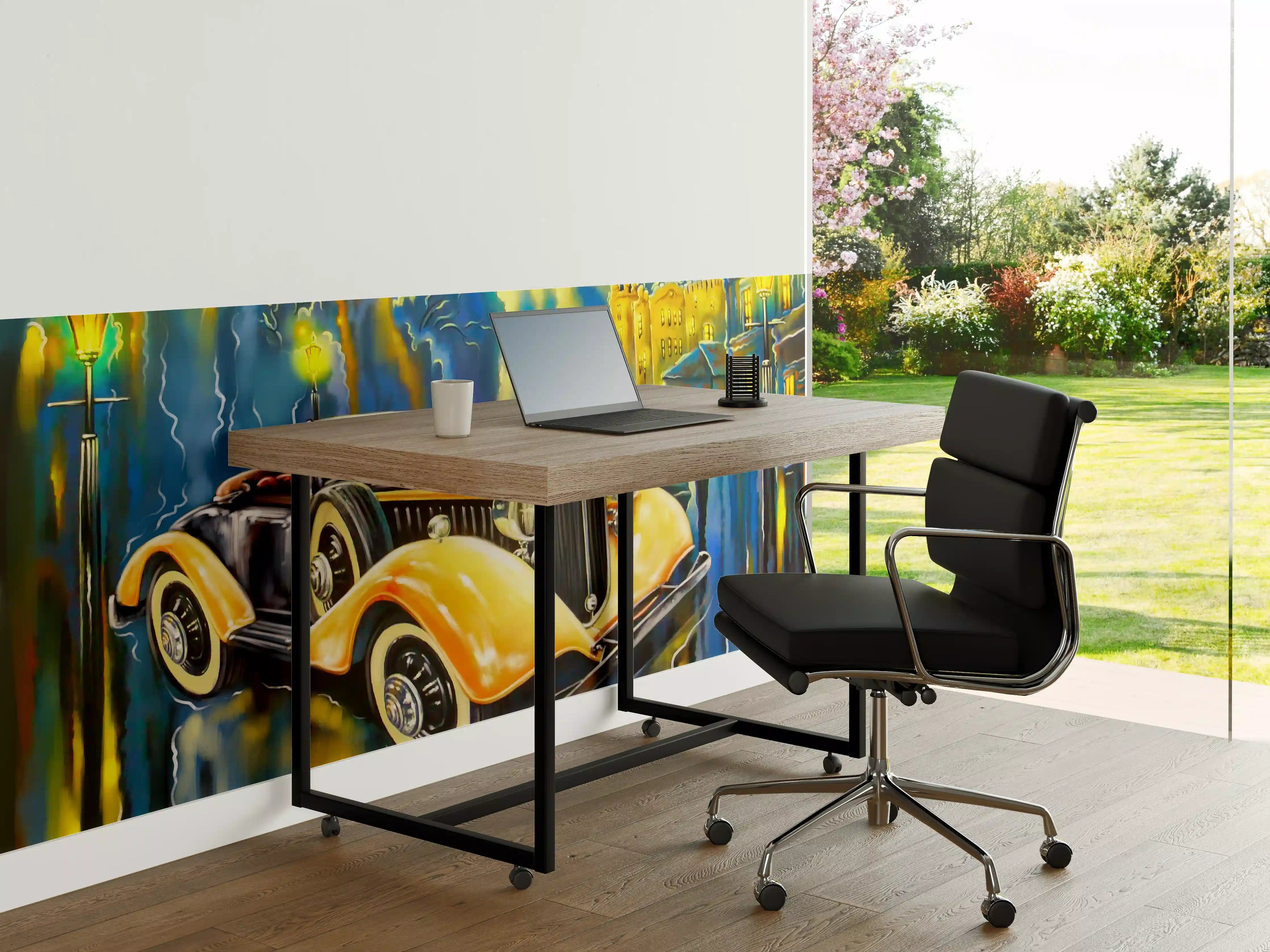 Büro Wandgestaltung - Klassischer Oldtimer Kunstdruck