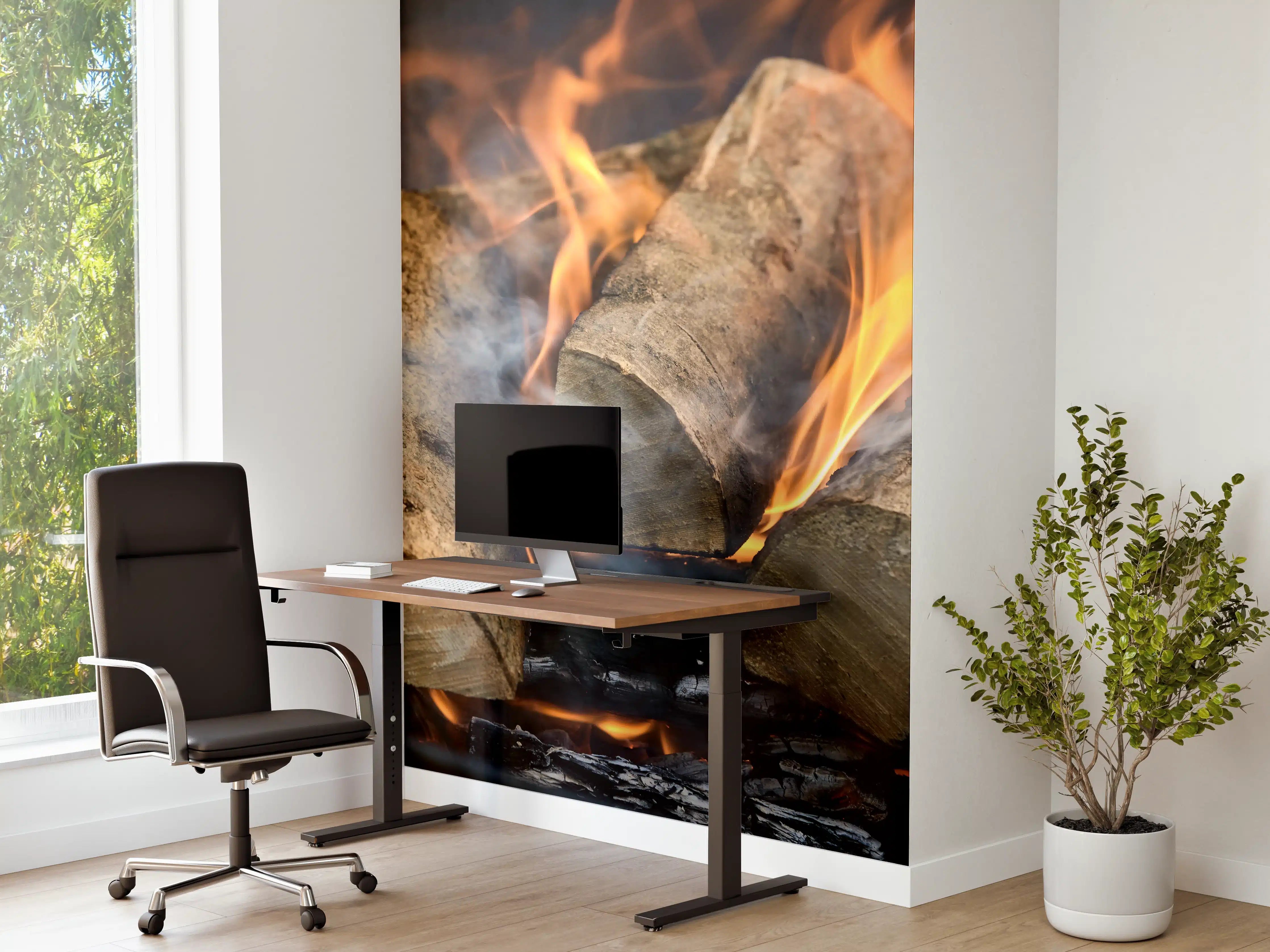 Büro Wandgestaltung - Klassisches Feuer
