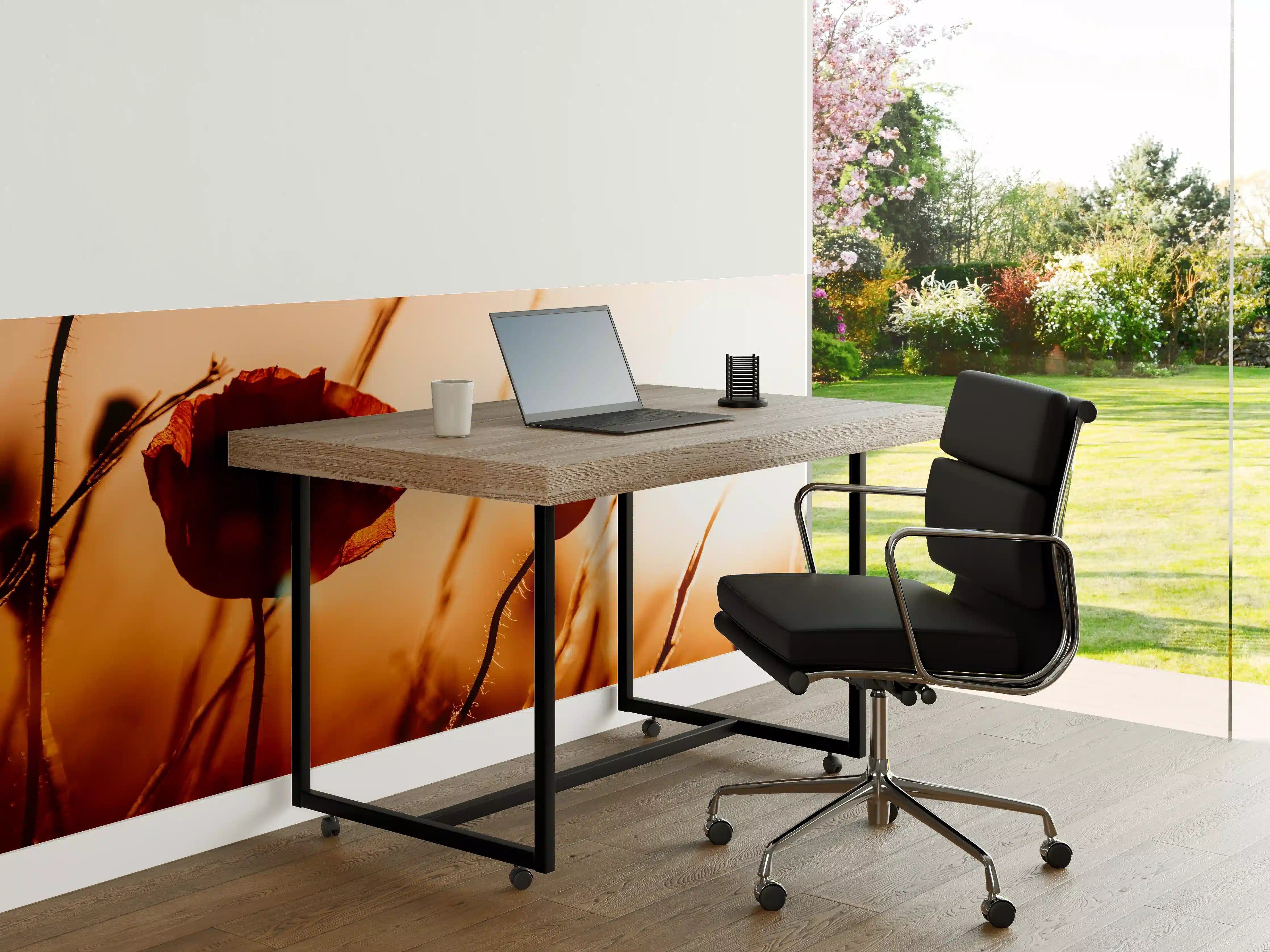 Büro Wandgestaltung - Klatschmohn bei Sonnenuntergang