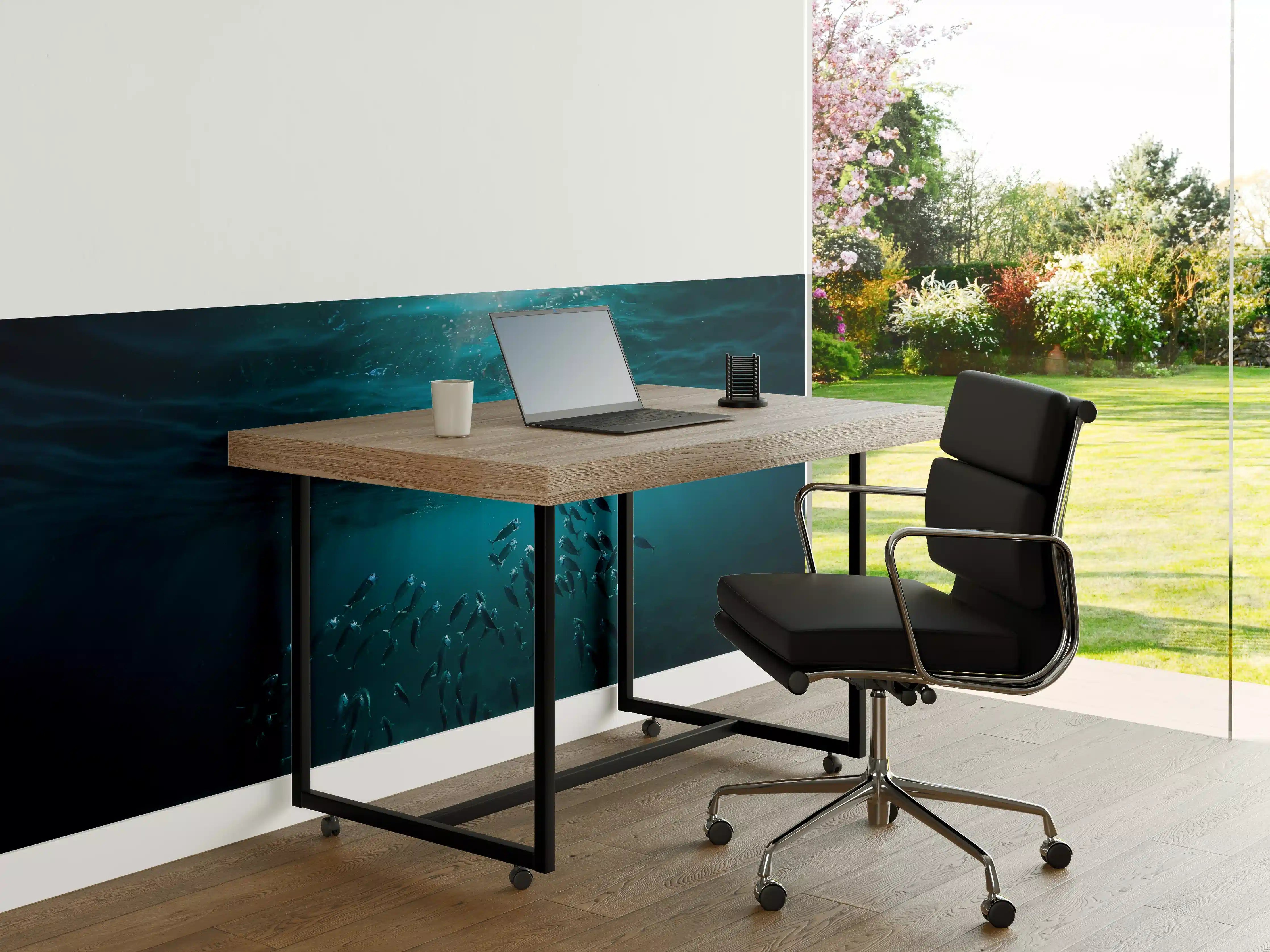 Büro Wandgestaltung - Kleiner Fischschwarm Unterwasser