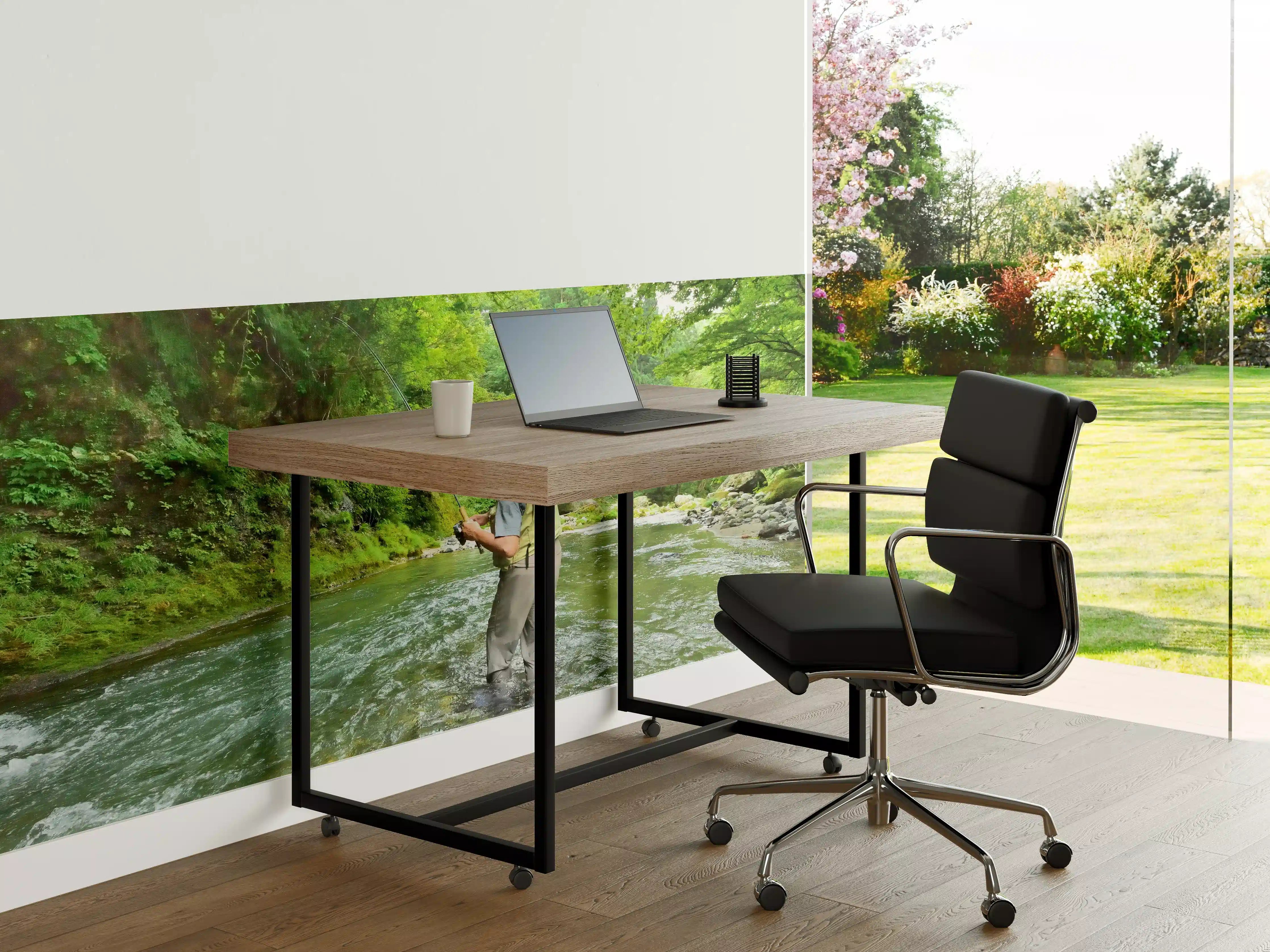 Büro Wandgestaltung - Köderfischen im Ichinoto-Fluss