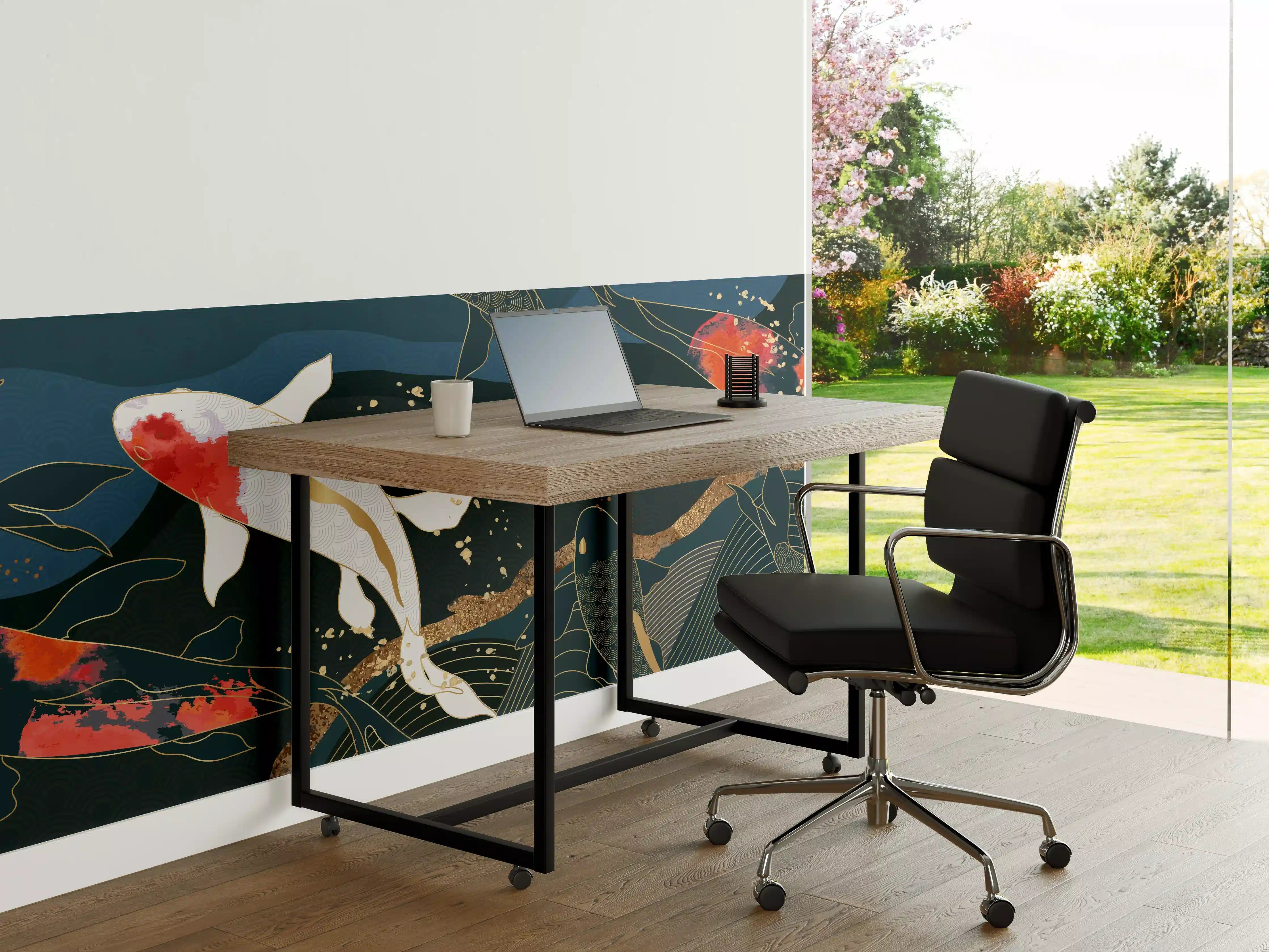 Büro Wandgestaltung - Koi-Karpfen Kunstdruck