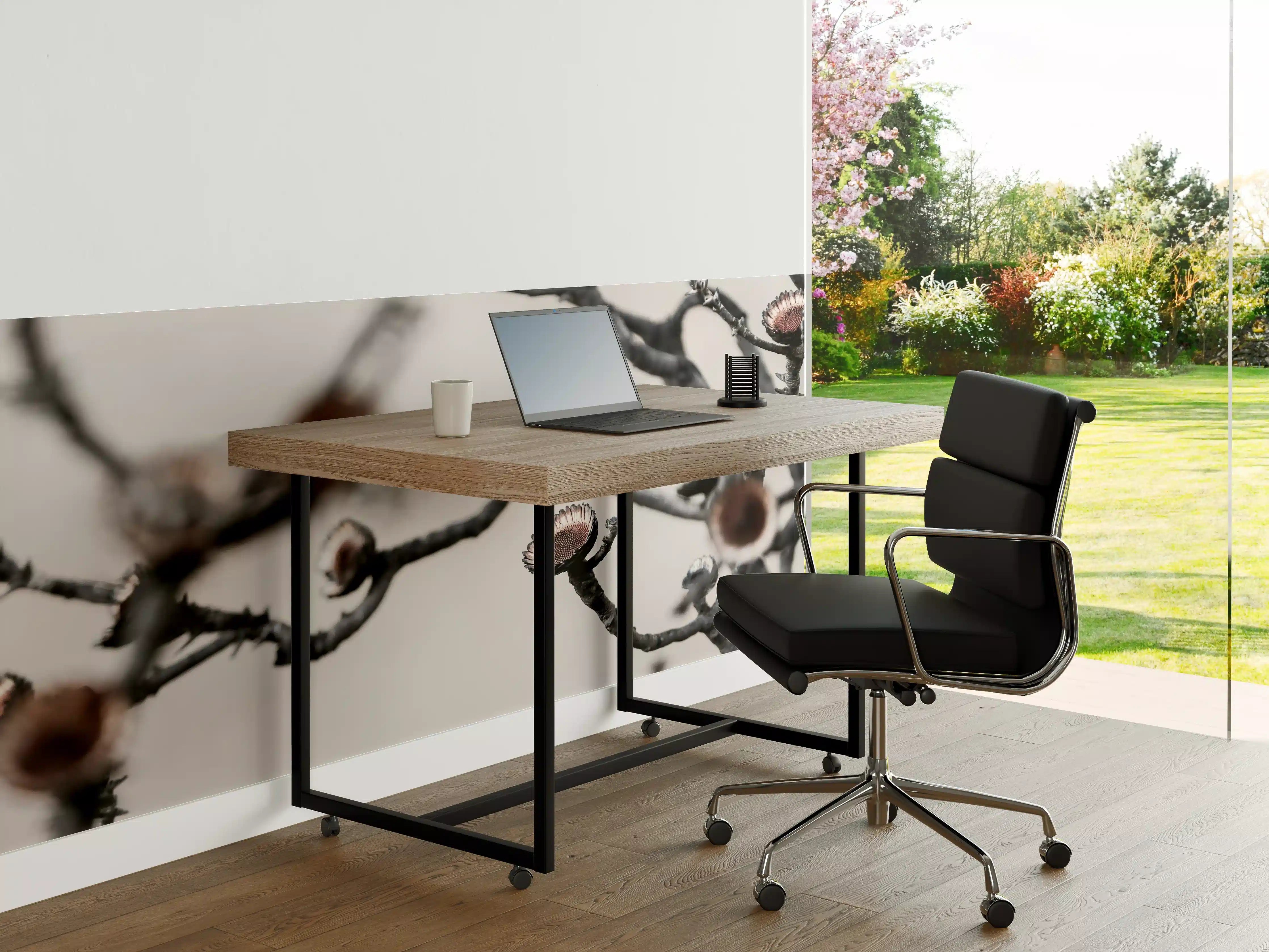 Büro Wandgestaltung - Kontrastreiches Ast-Motiv