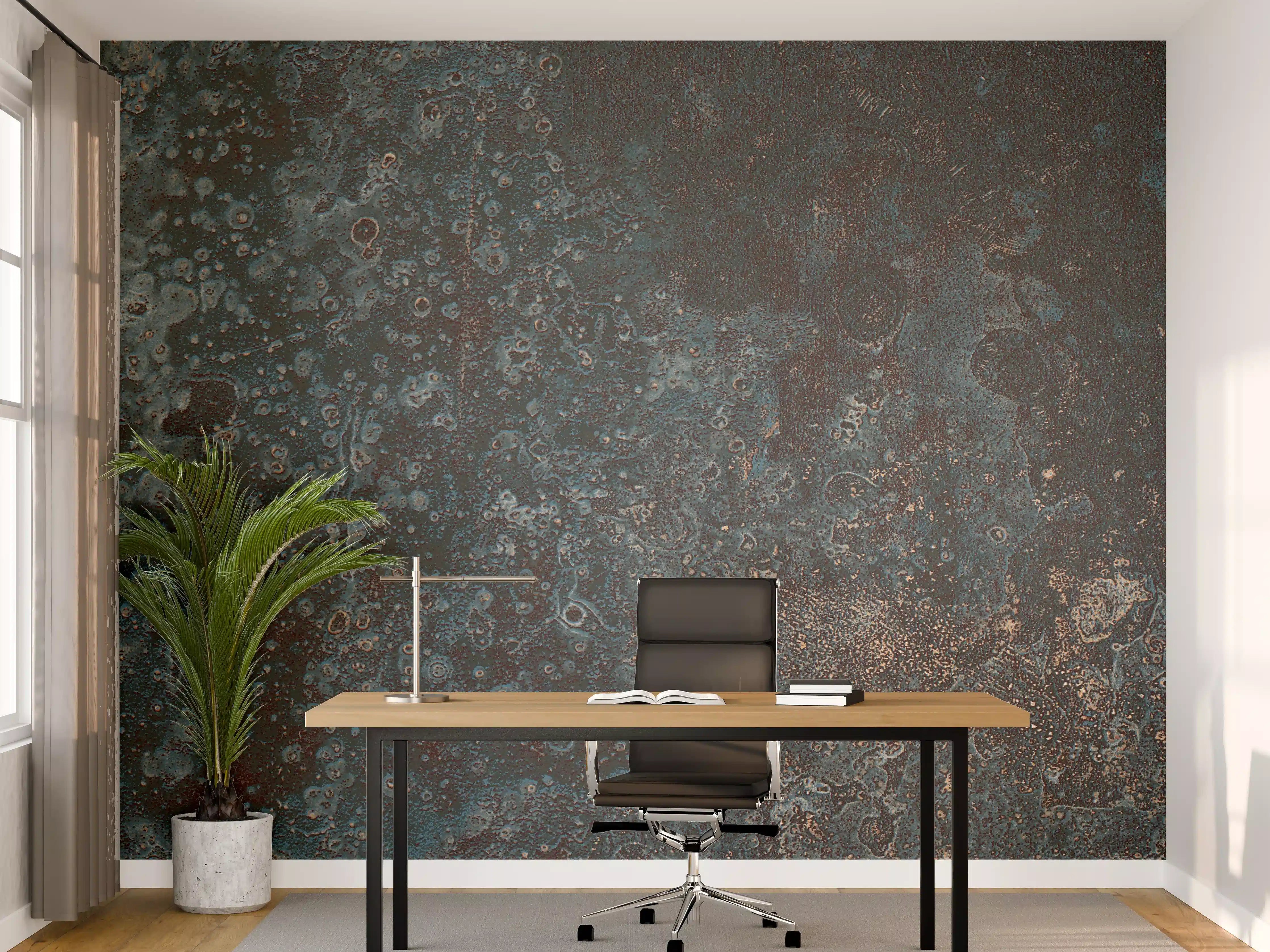 Büro Wandgestaltung - Korrodiertes Eisen Muster