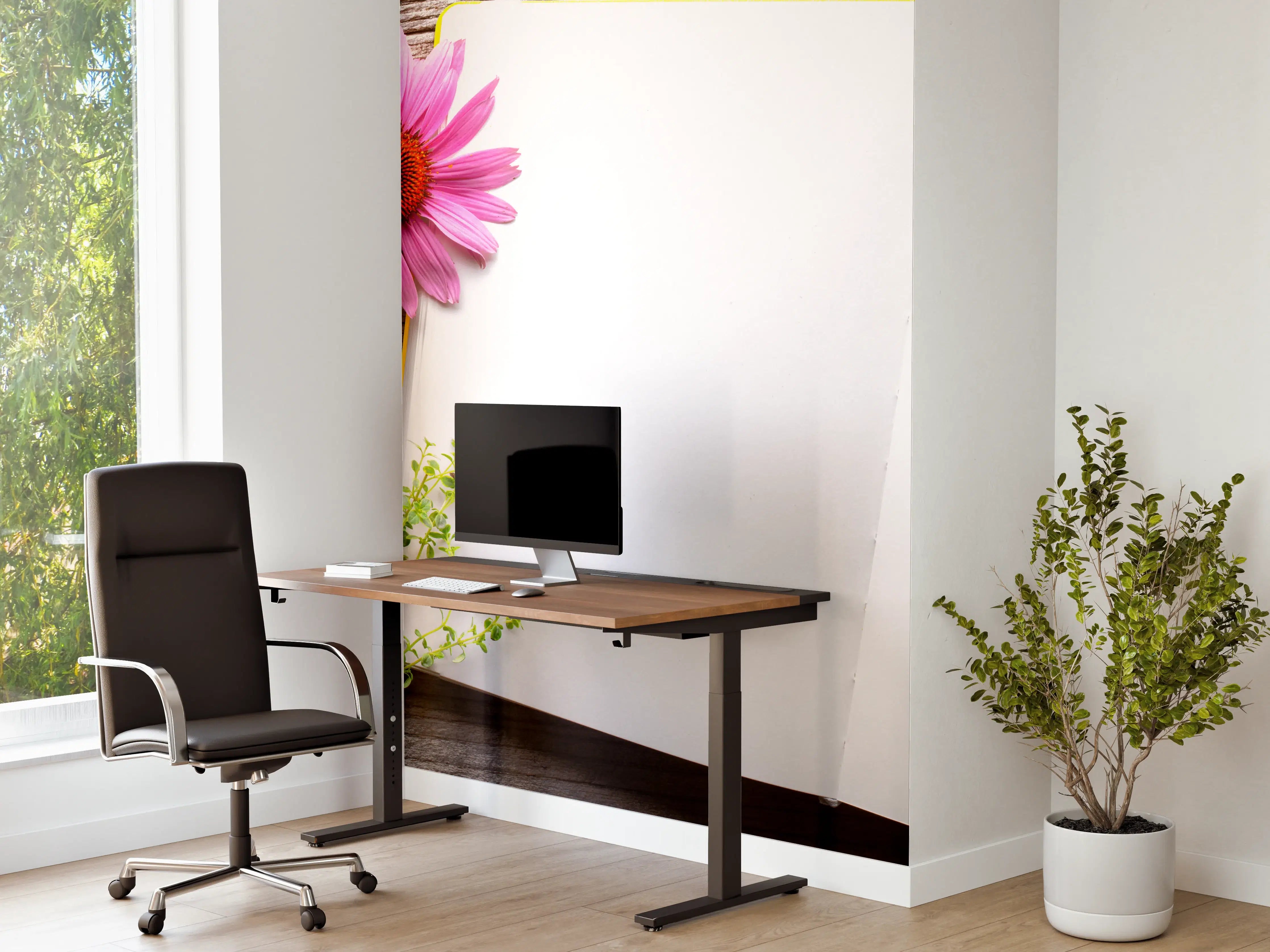 Büro Wandgestaltung - Kräuter & Blumen