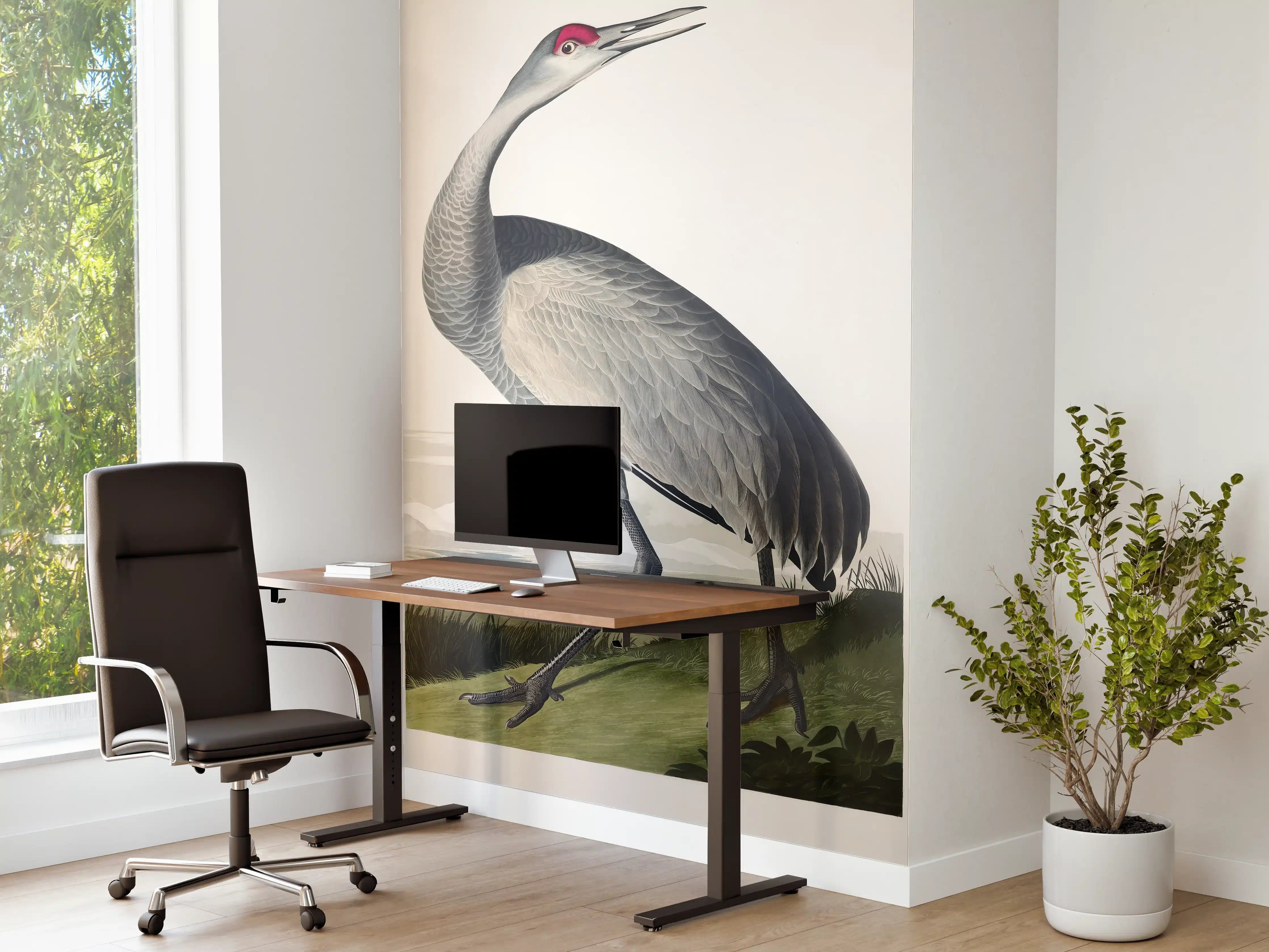 Büro Wandgestaltung - Kranisch Portrait - Robert Havell