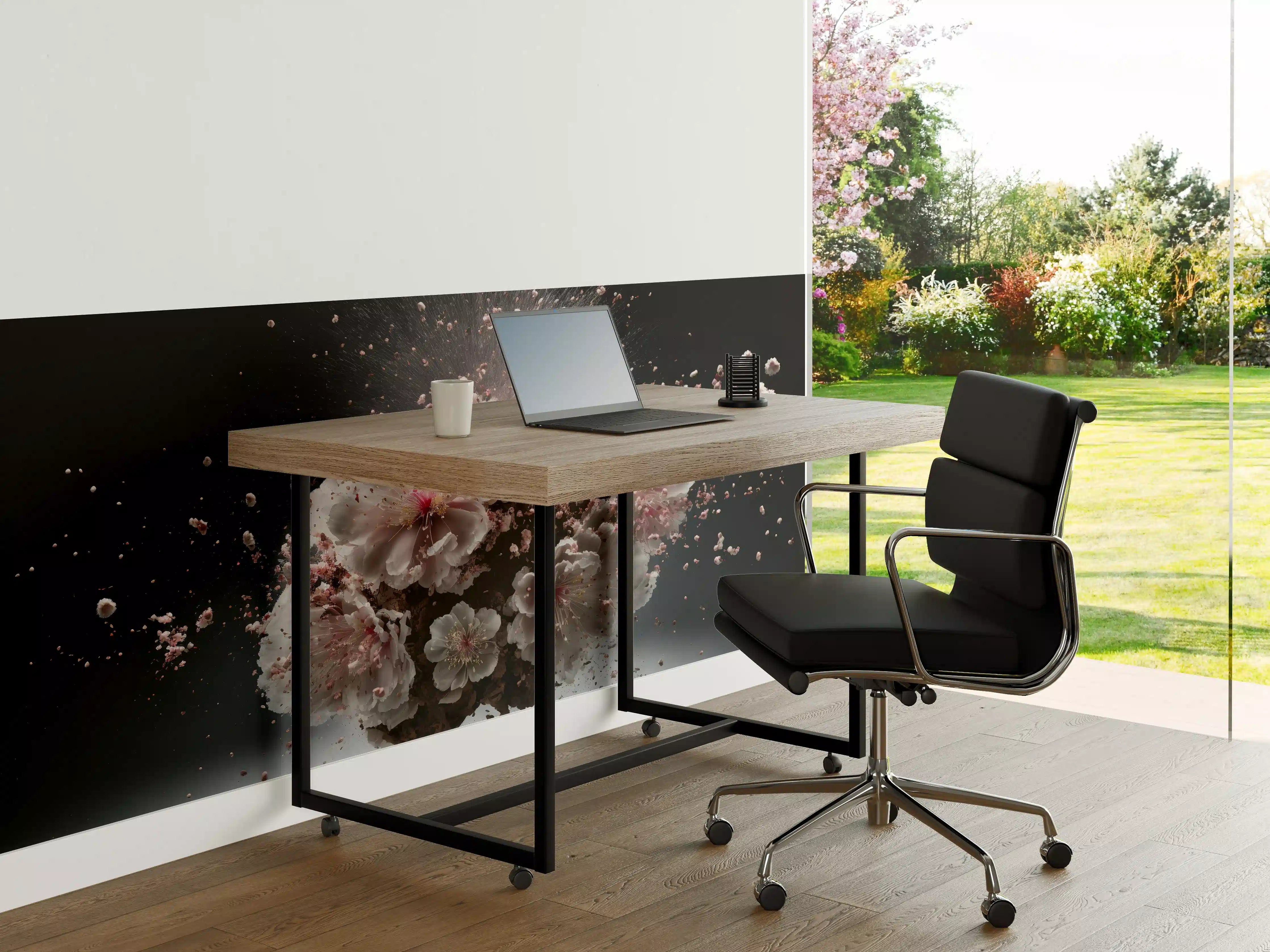 Büro Wandgestaltung - Kreative Kirschblütenblütenexplosion 2