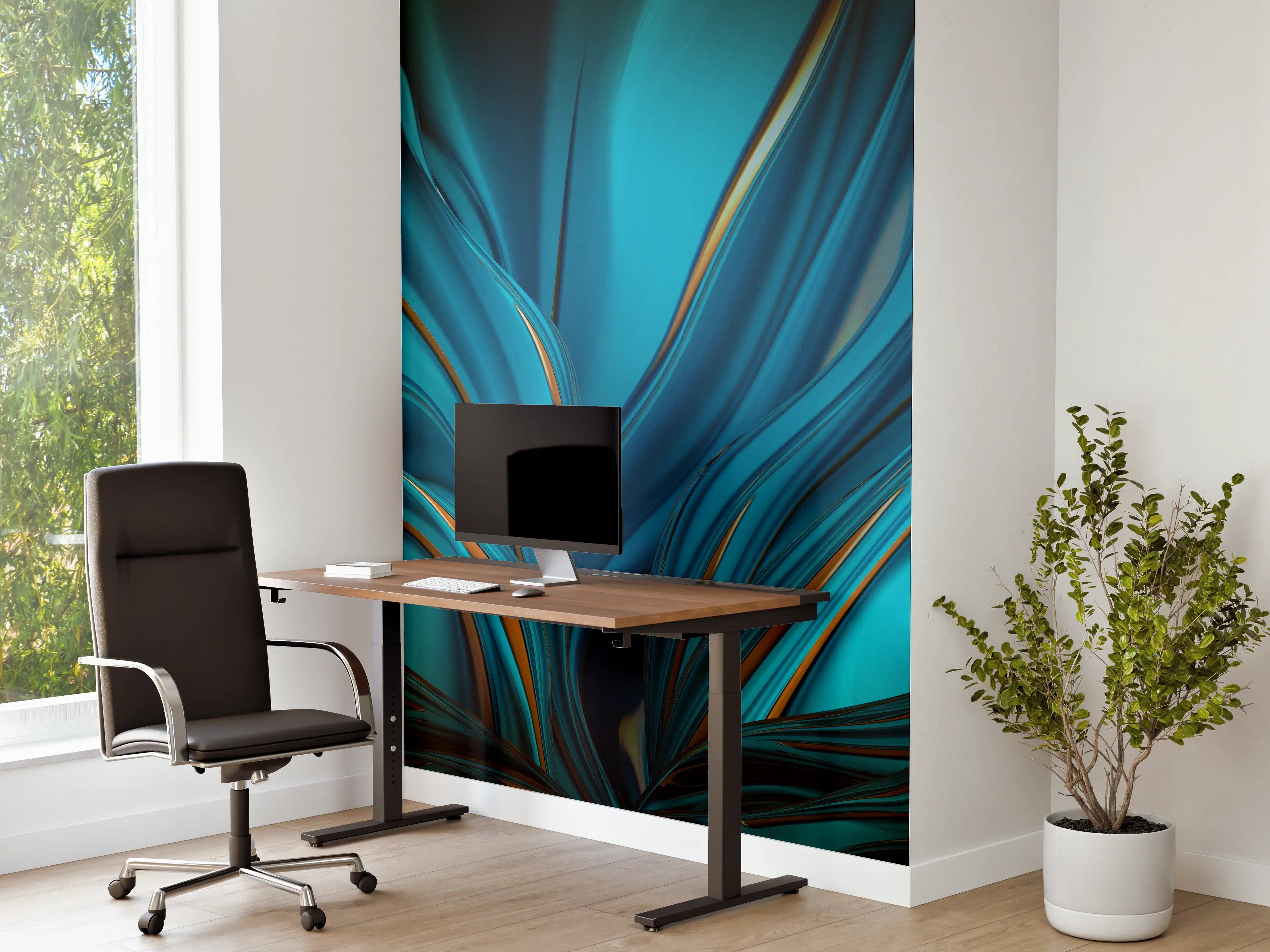 Büro Wandgestaltung - Künstlerischer Hintergrund - Abstrakt