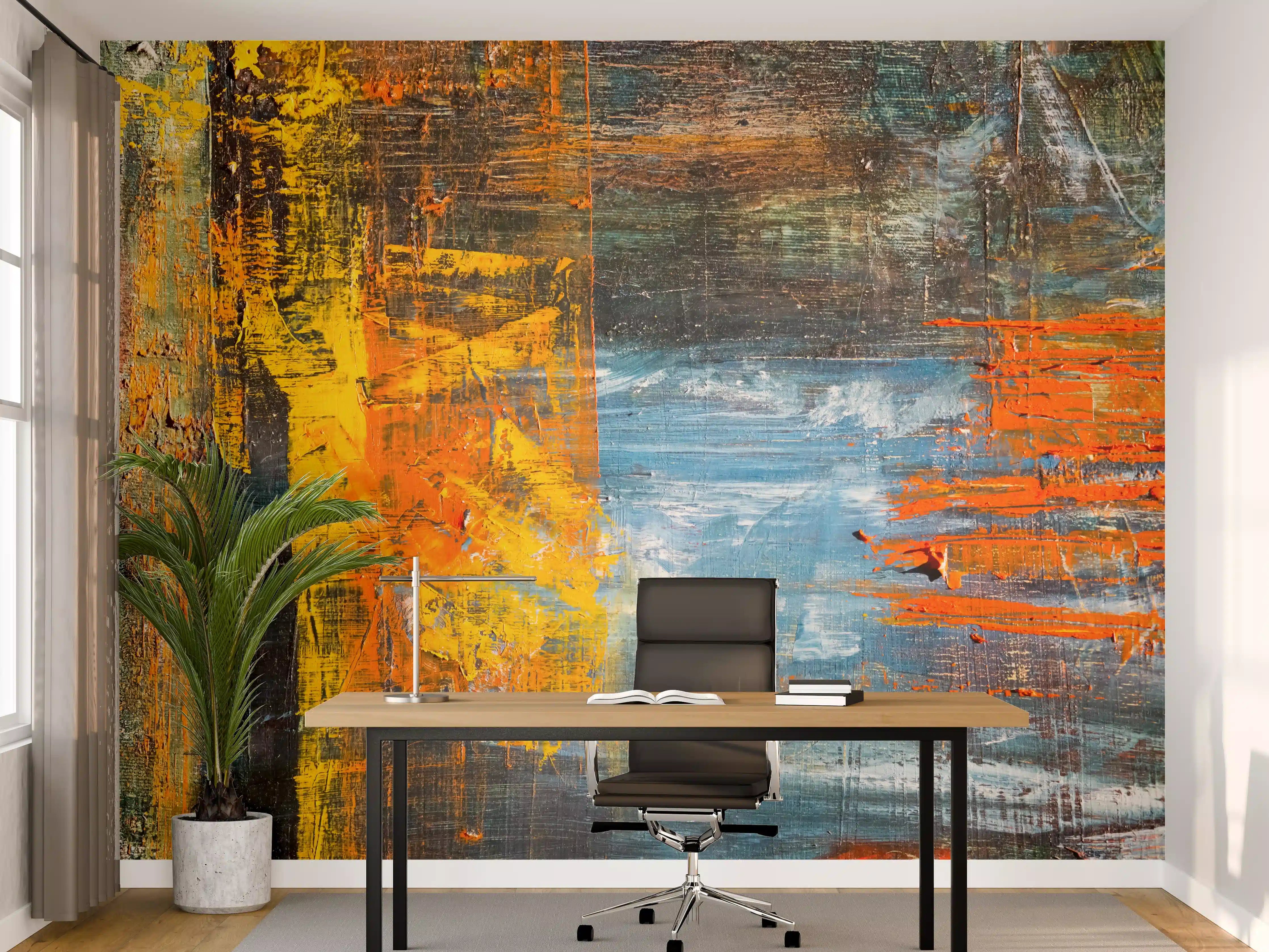 Büro Wandgestaltung - Kunst Malerei - Vintage