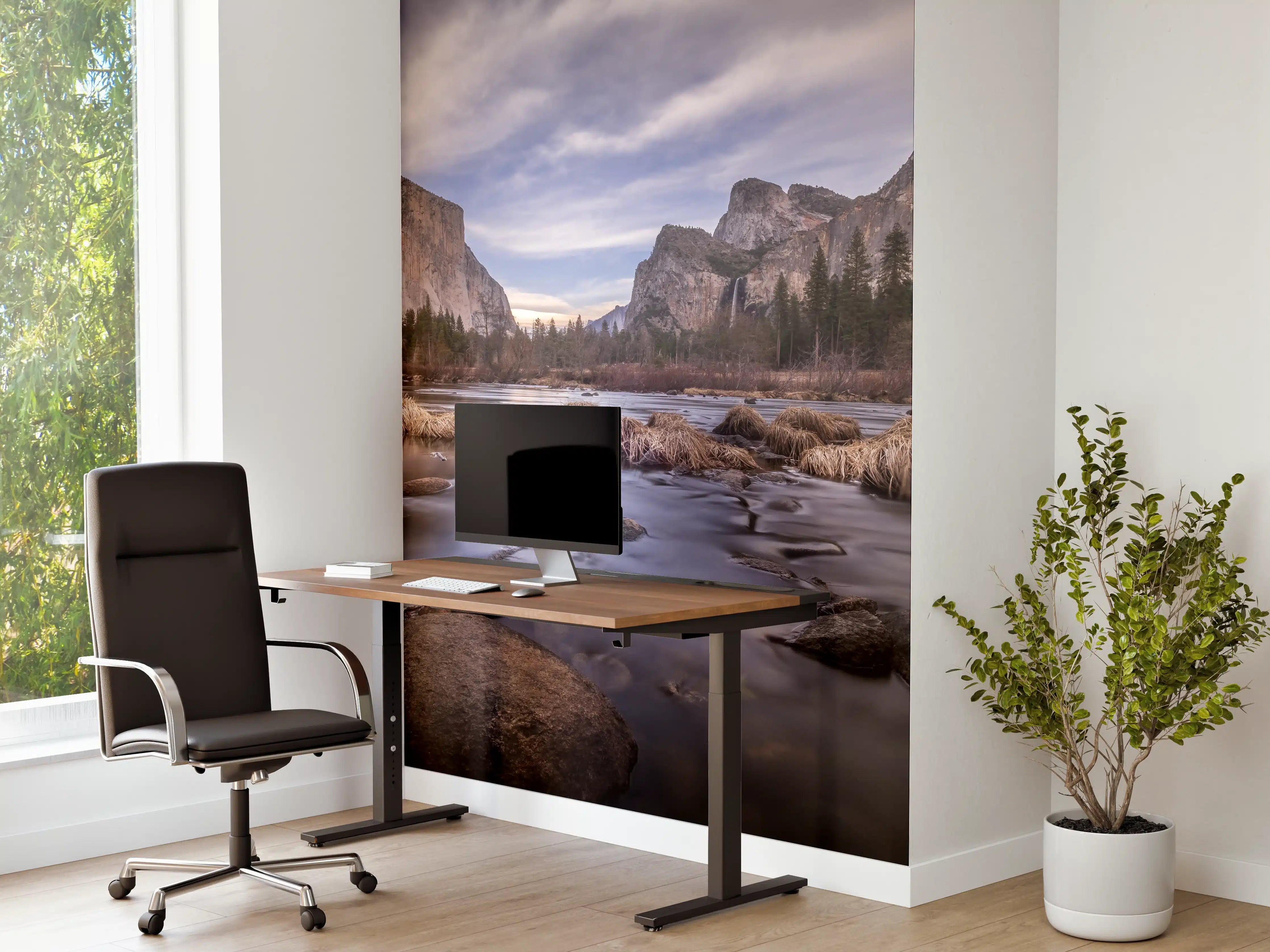 Büro Wandgestaltung - Landschaft des Yosemite Valley Kalifornien