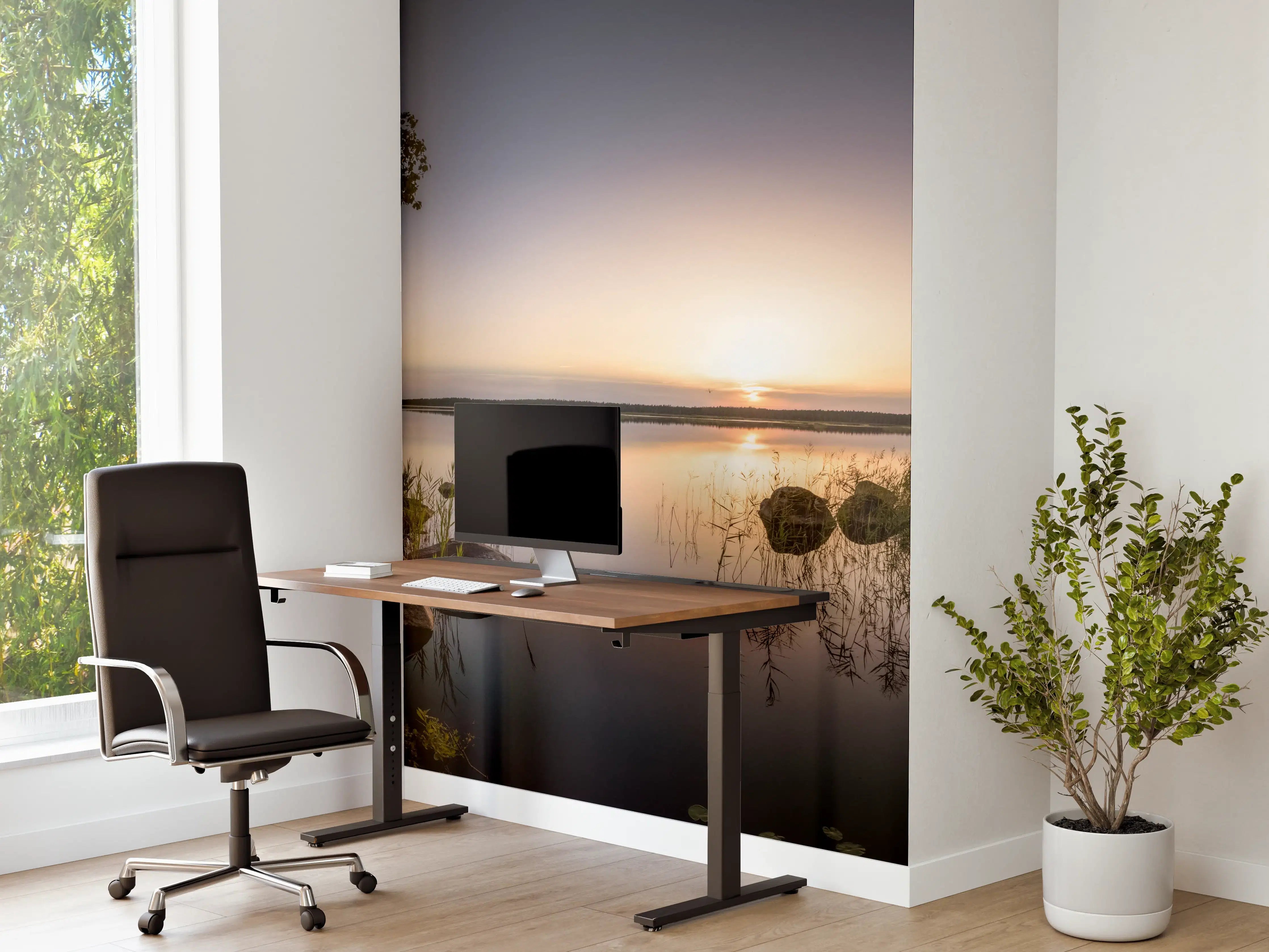 Büro Wandgestaltung - Landschaft in der Dämmerung - Sonnenuntergang
