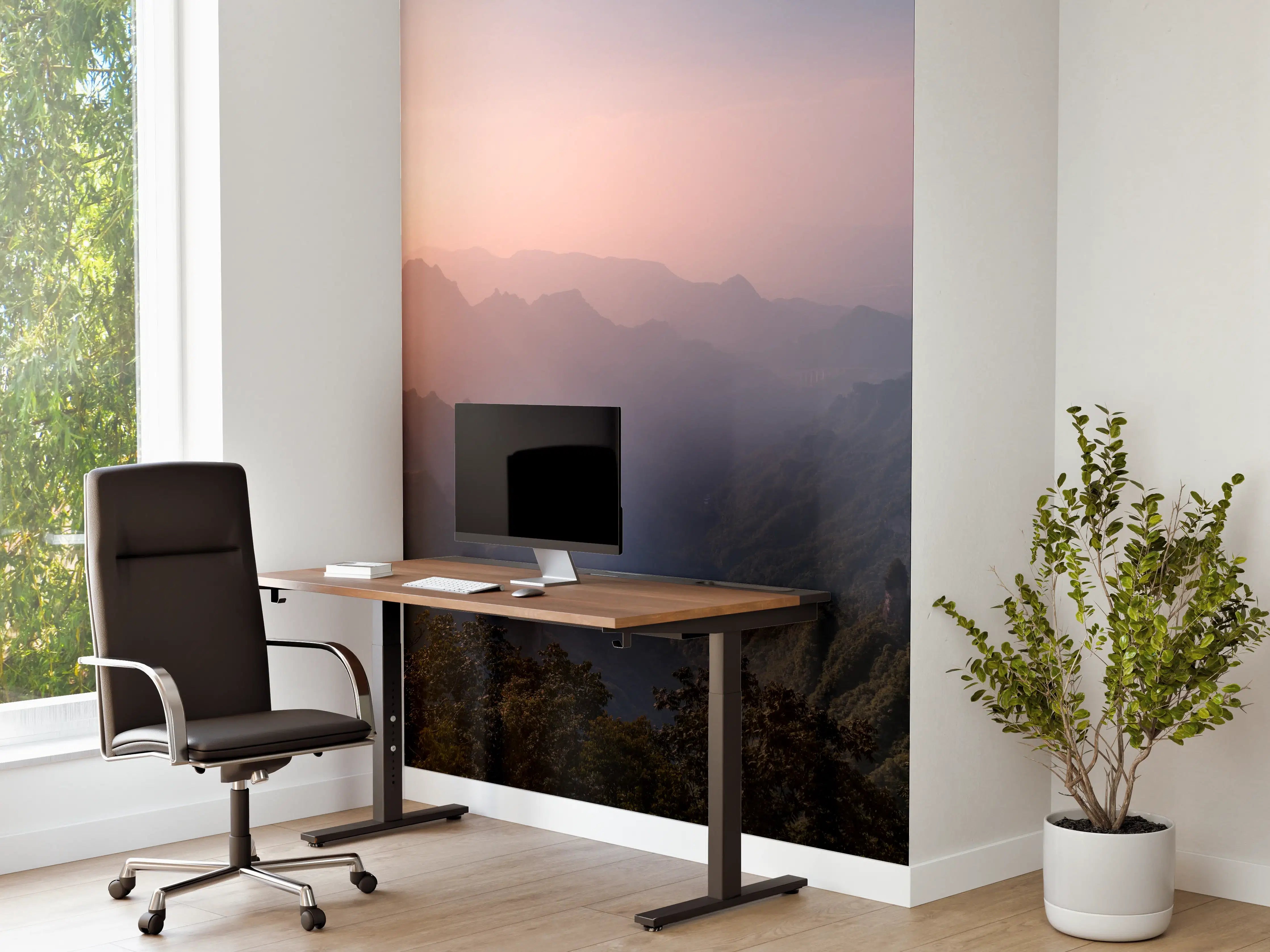 Büro Wandgestaltung - Landschaftsblick - Berg Tianmen