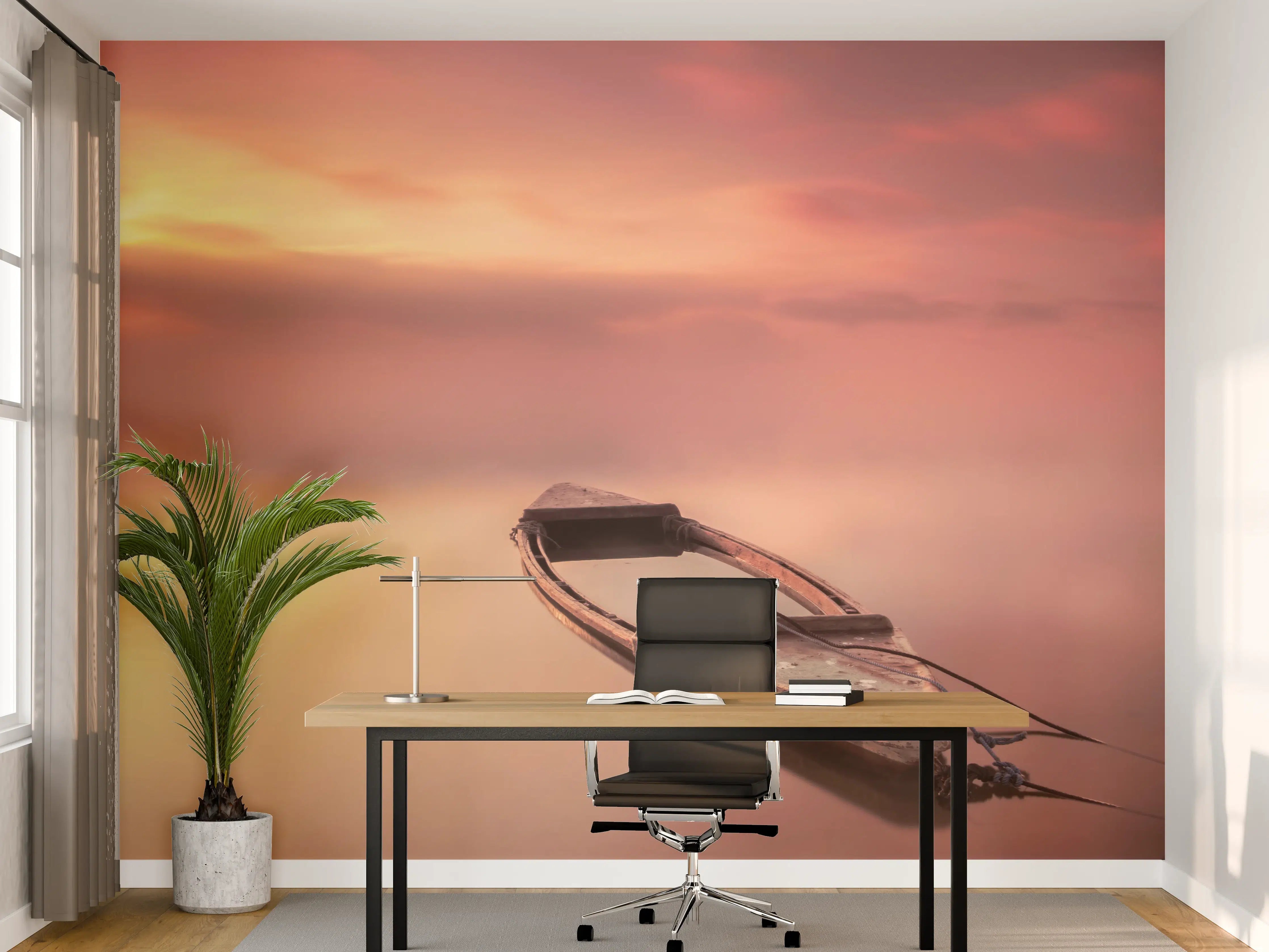 Büro Wandgestaltung - Leeres Boot -Traumwelt