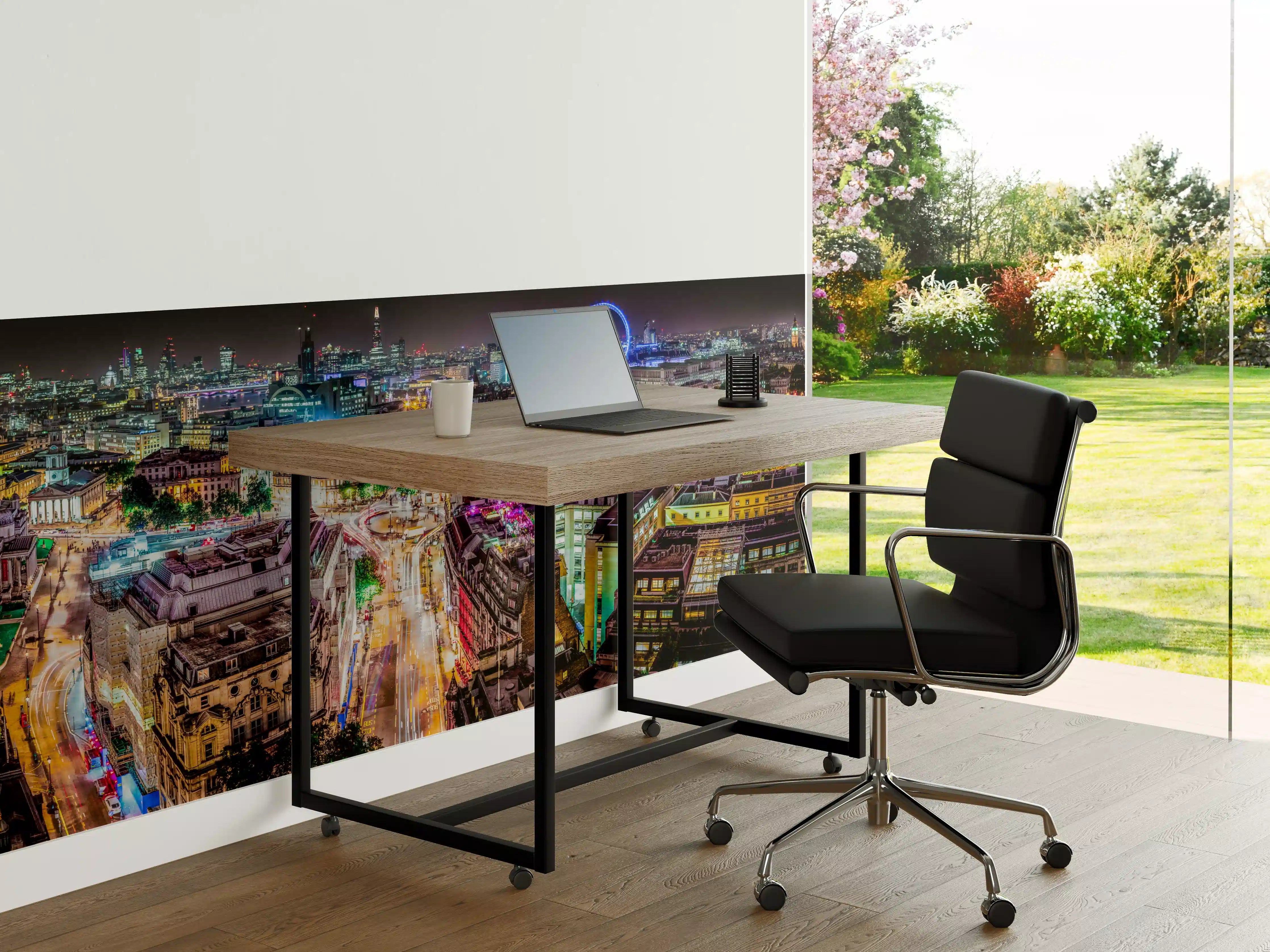 Büro Wandgestaltung - Leuchtende Londonder Stadt bei Nacht