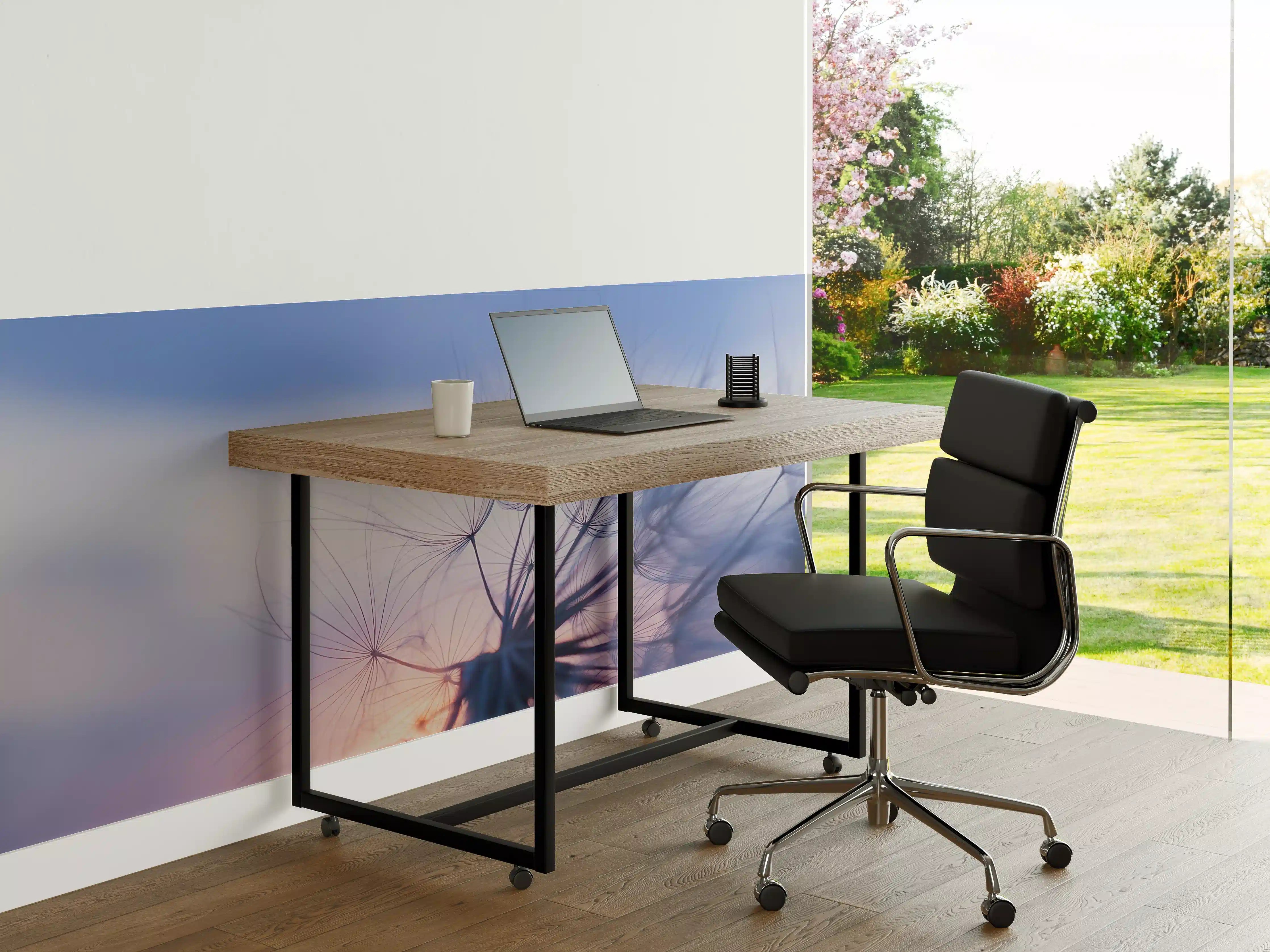 Büro Wandgestaltung - Leuchtende Pusteblume bei Sonnenuntergang