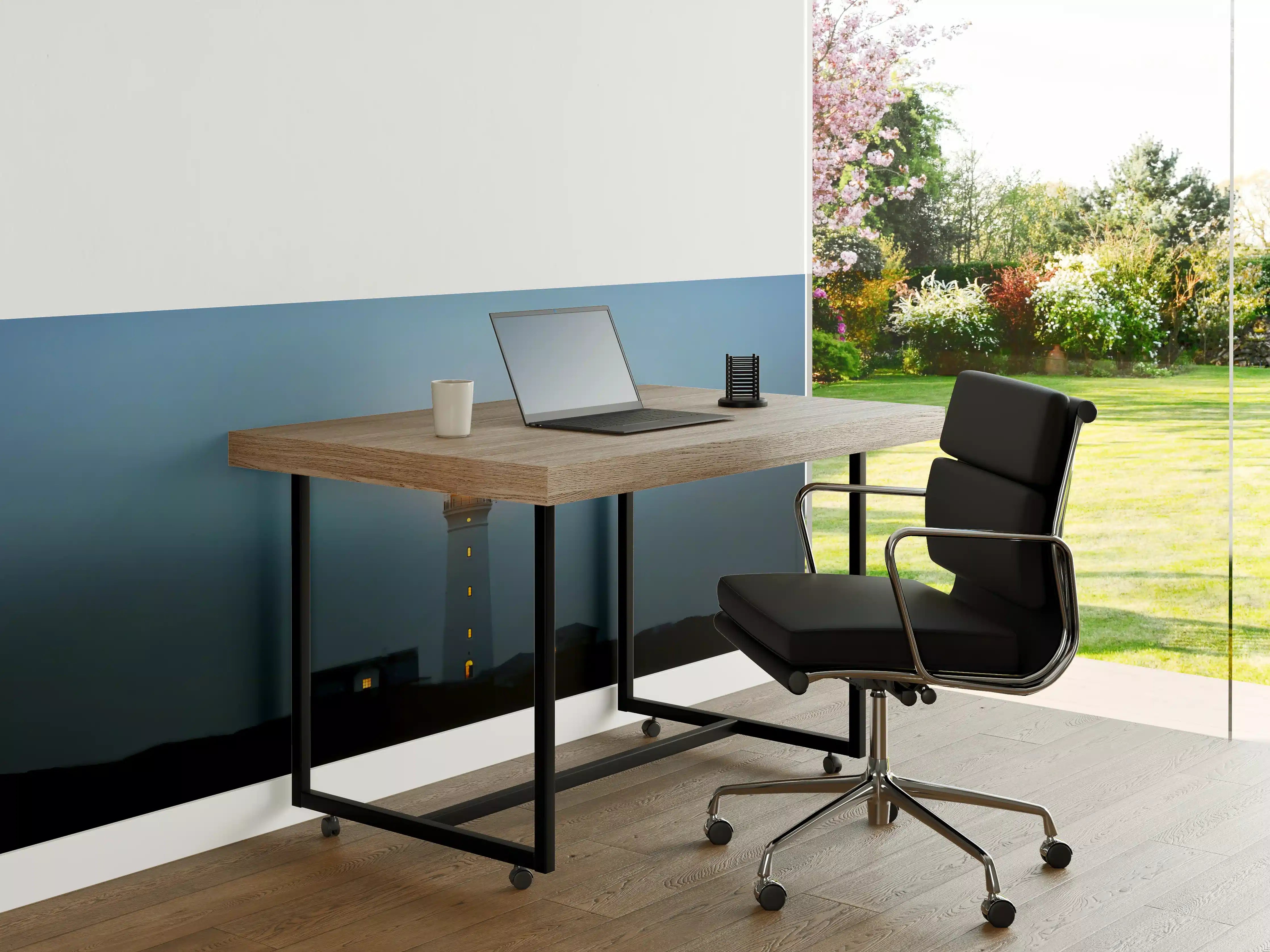 Büro Wandgestaltung - Leuchtturm im dunkeln