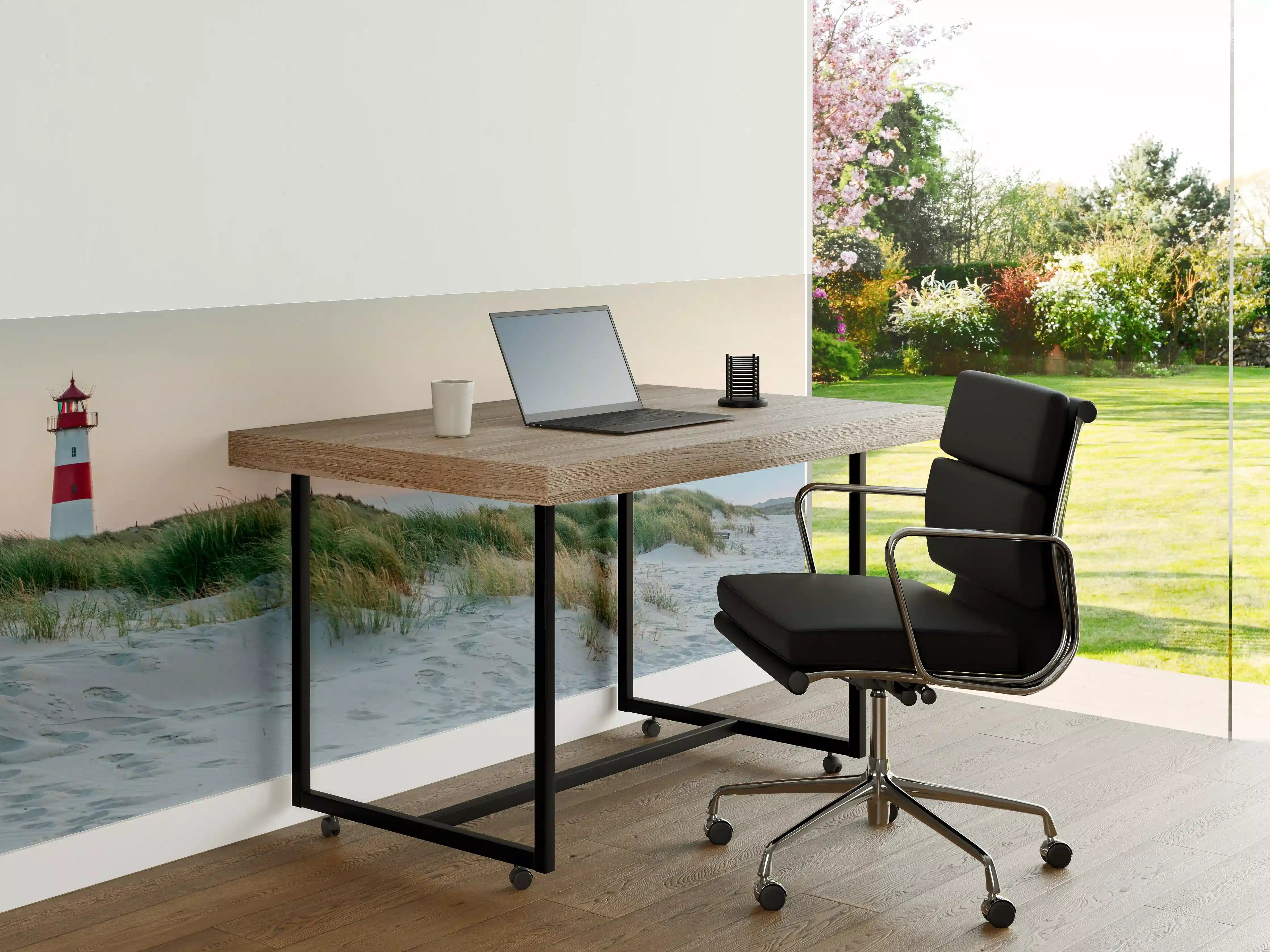 Büro Wandgestaltung - Leuchtturm im idyllischen Küstenlandschaft
